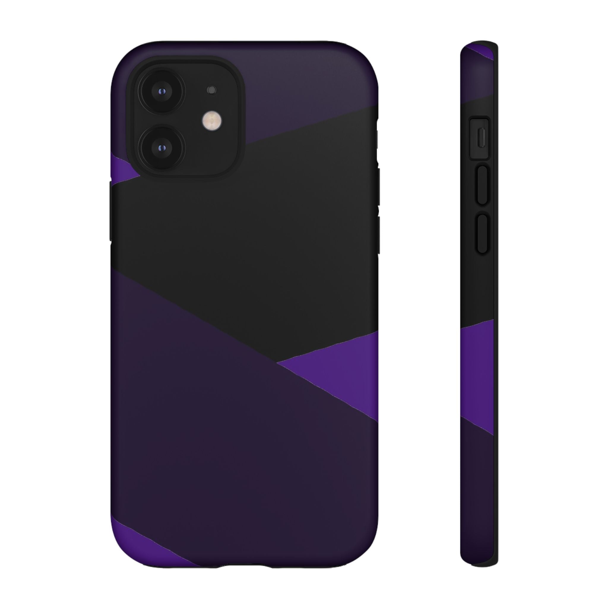 Purple Geometric Tough Phone Case — Slim Protective iPhone Cover