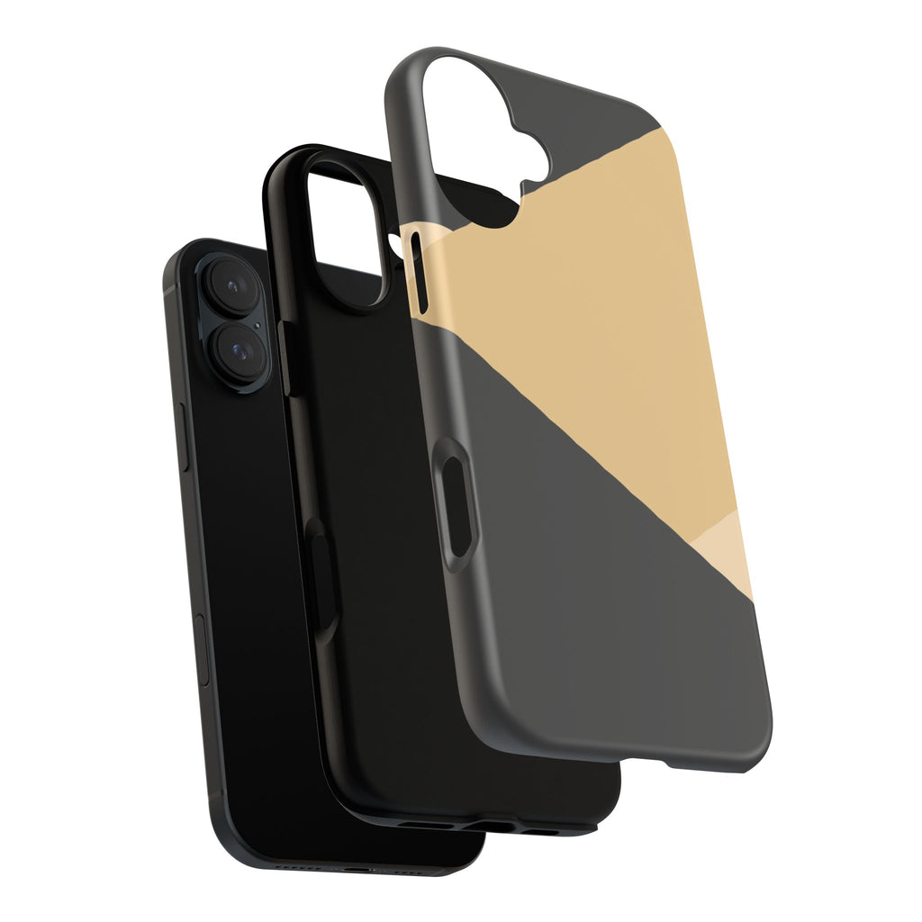 Geometric Beige Triangle Phone Case | Tough Protective Case
