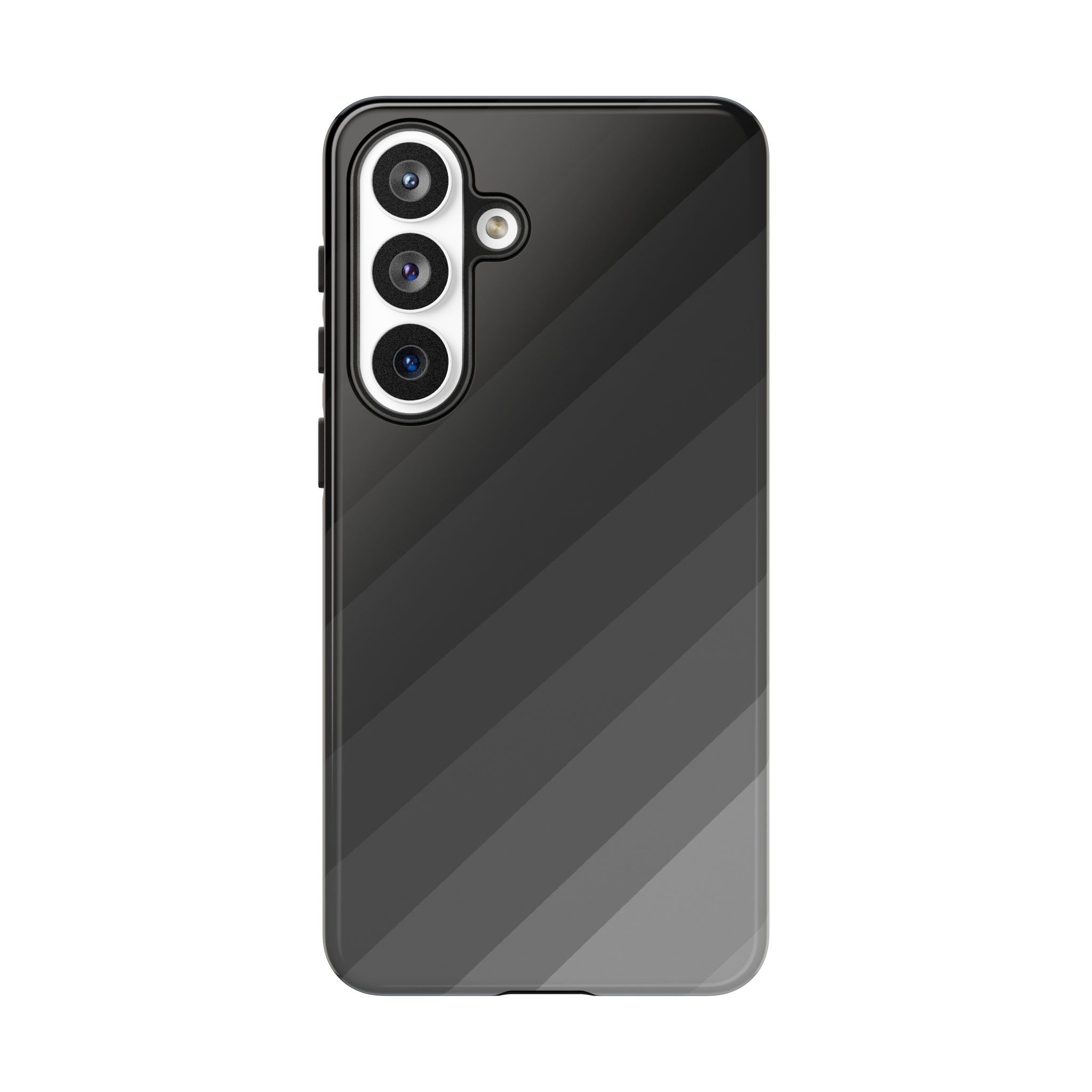 Monochrome Diagonal Stripes Phone Case