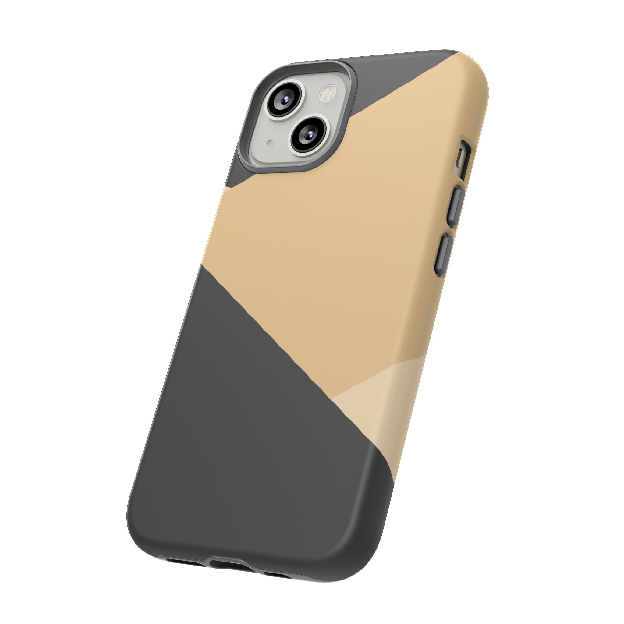 Geometric Beige Triangle Phone Case | Tough Protective Case