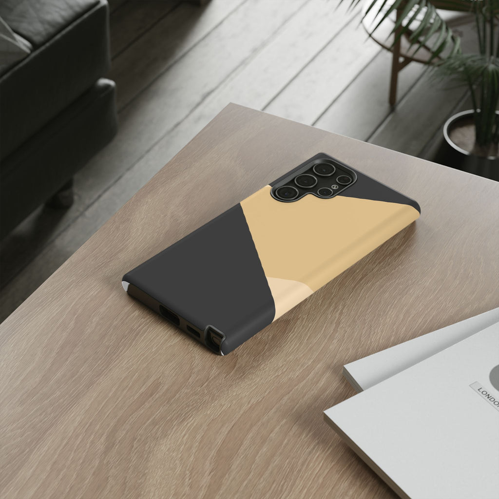 Geometric Beige Triangle Phone Case | Tough Protective Case