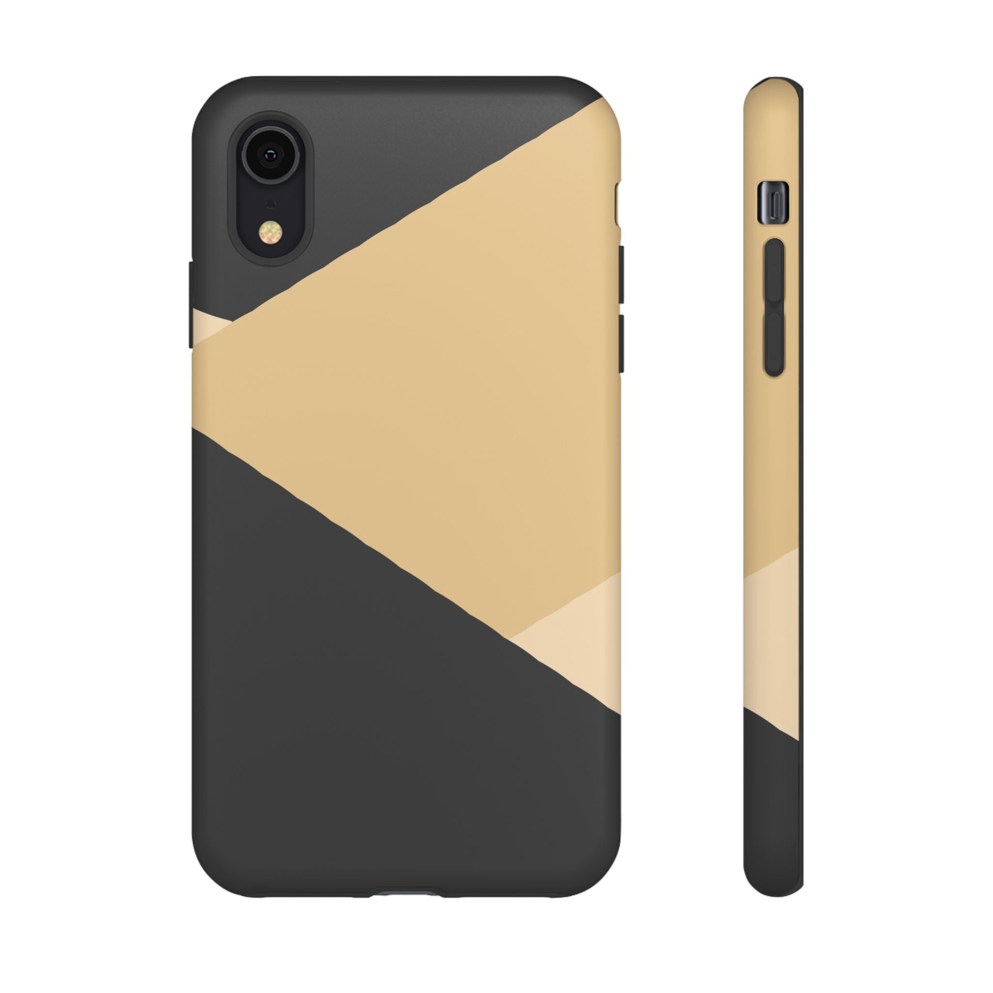 Geometric Beige Triangle Phone Case | Tough Protective Case