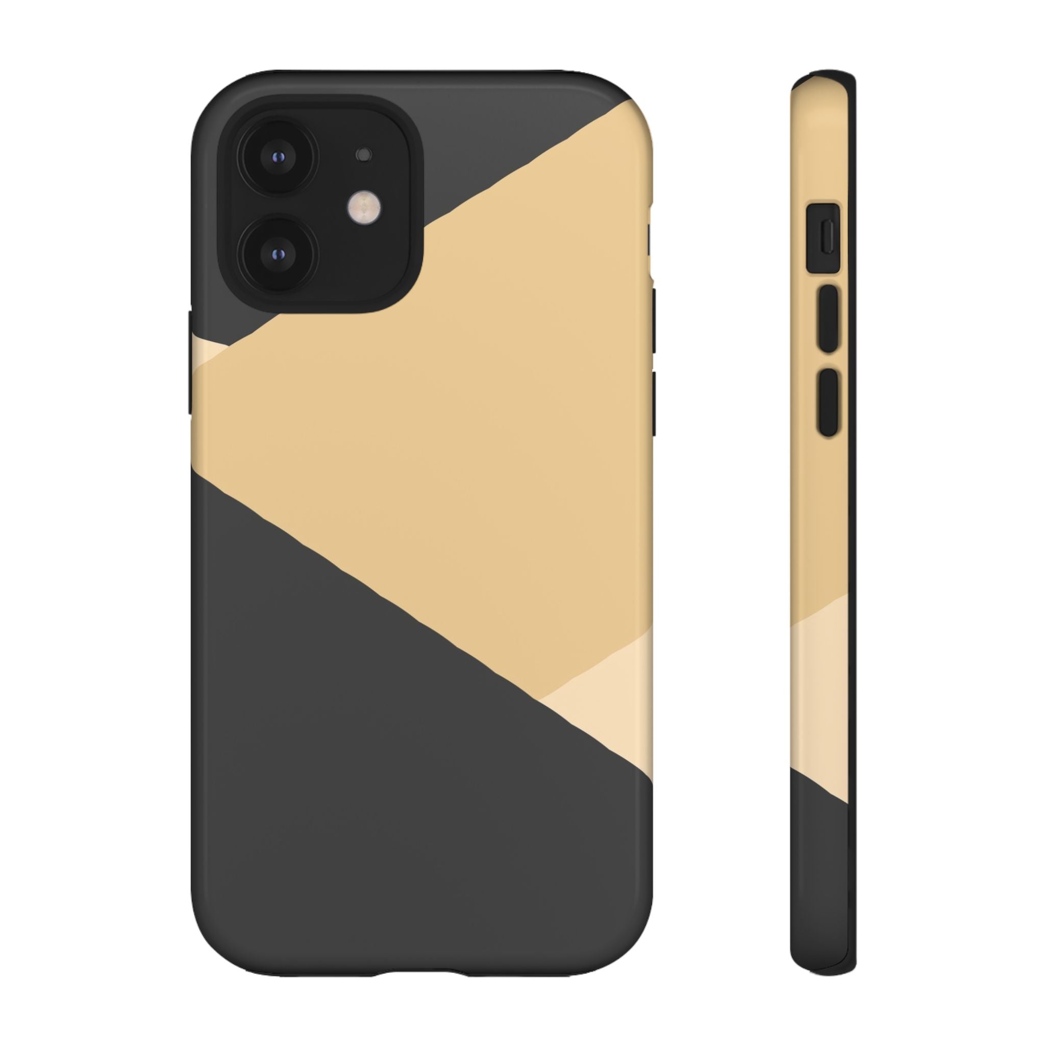 Geometric Beige Triangle Phone Case | Tough Protective Case