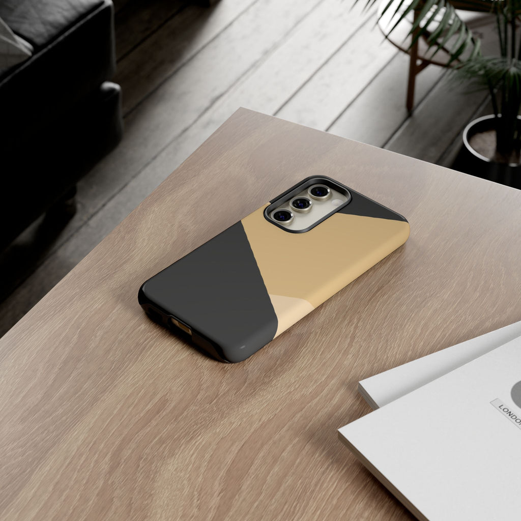 Geometric Beige Triangle Phone Case | Tough Protective Case