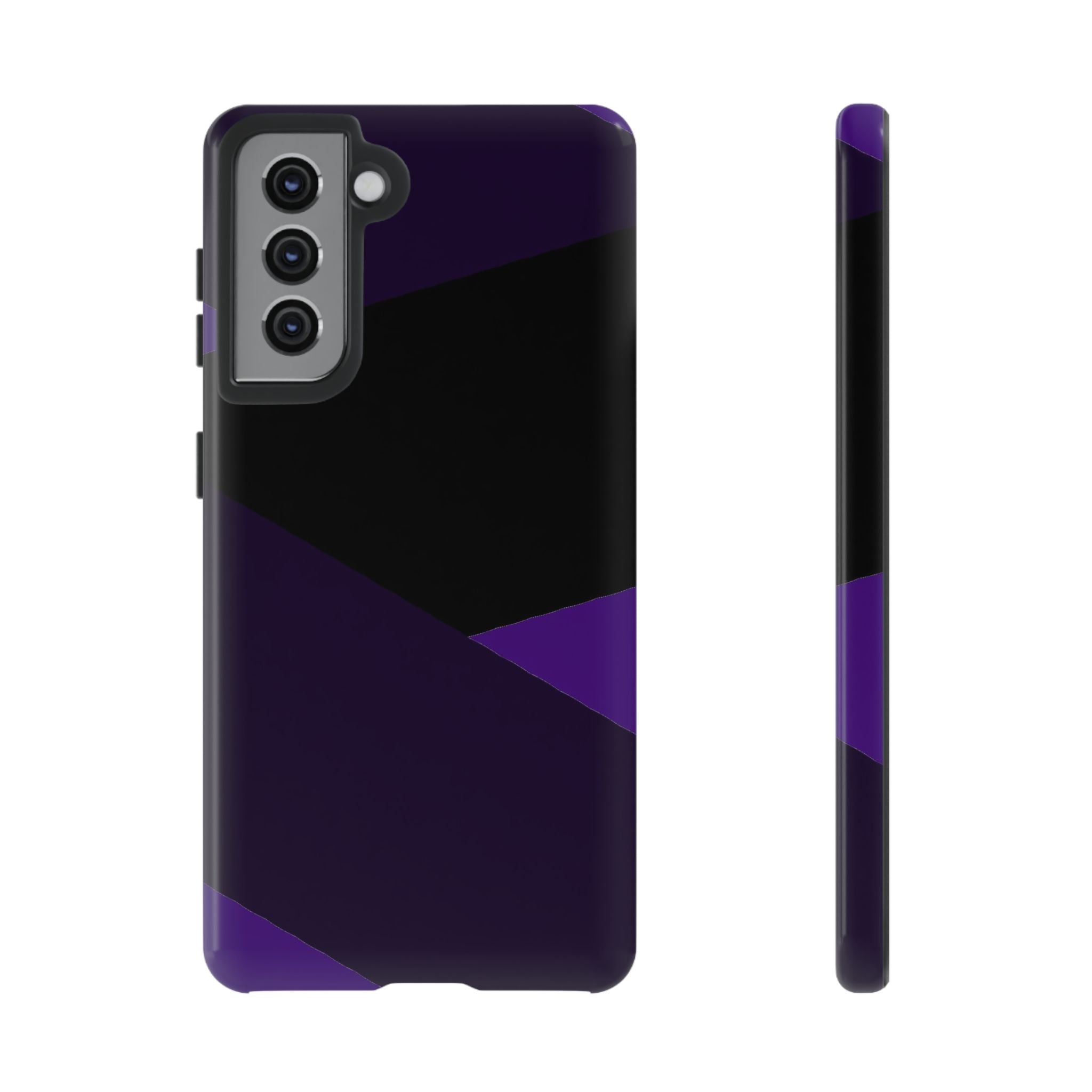 Purple Geometric Tough Phone Case — Slim Protective iPhone Cover