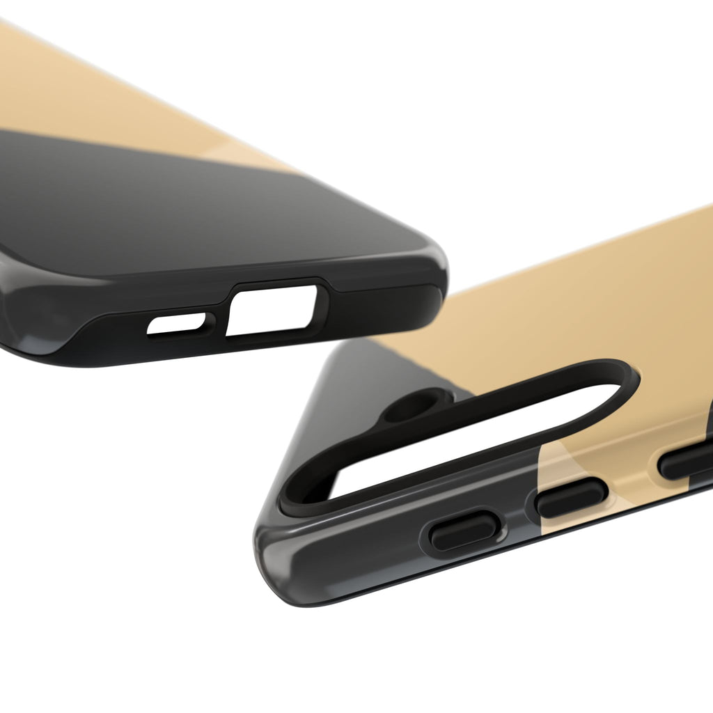 Geometric Beige Triangle Phone Case | Tough Protective Case