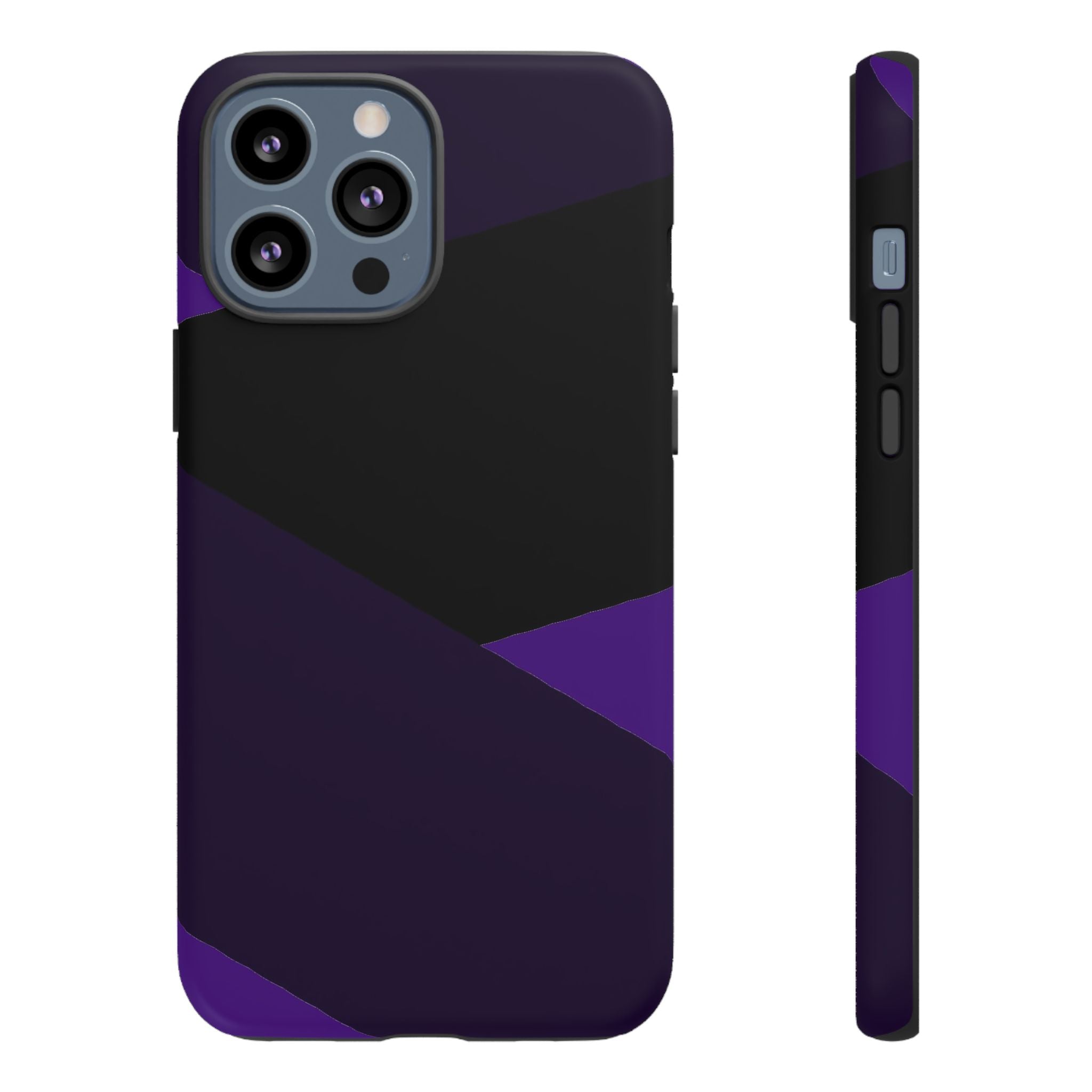 Purple Geometric Tough Phone Case — Slim Protective iPhone Cover