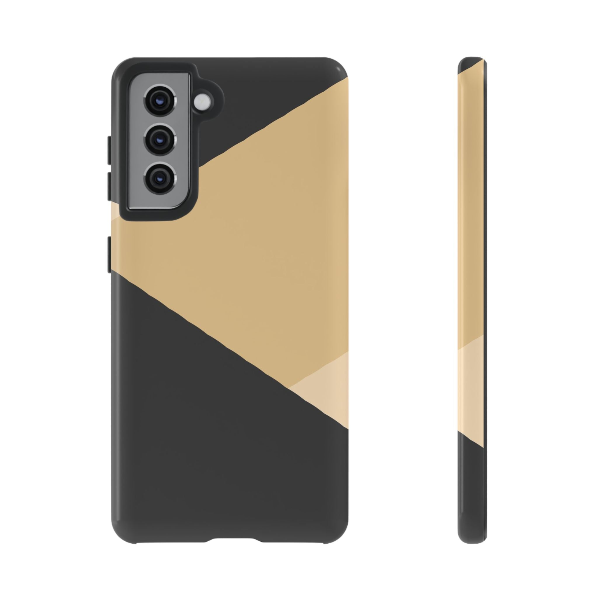 Geometric Beige Triangle Phone Case | Tough Protective Case
