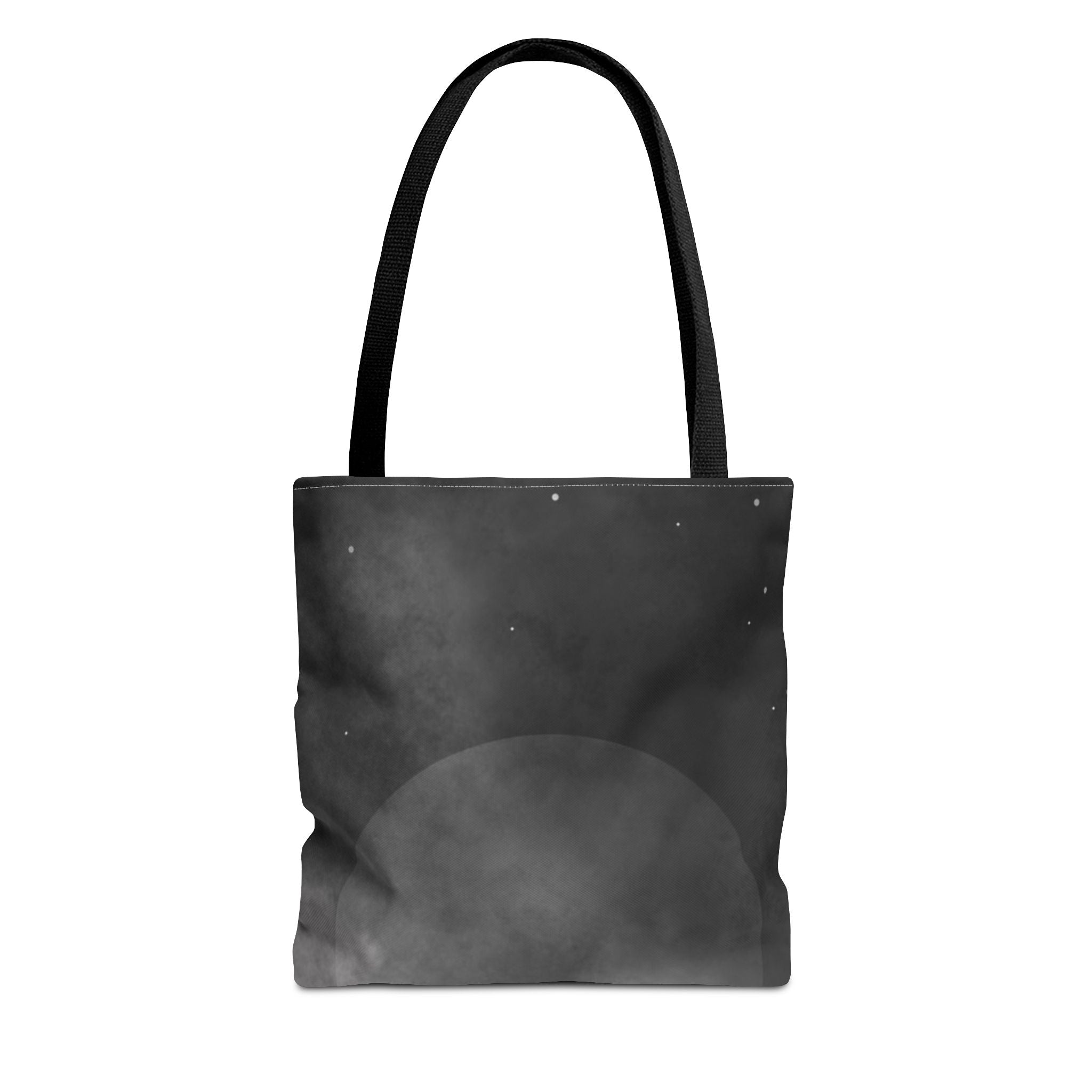 Monochrome Cloudscape Tote Bag | Black Gray Abstract Nebula
