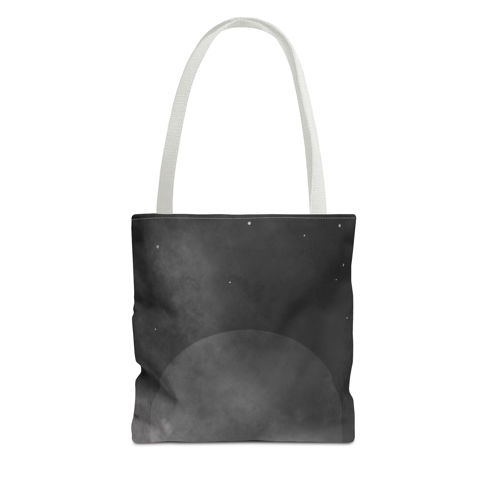 Monochrome Cloudscape Tote Bag | Black Gray Abstract Nebula
