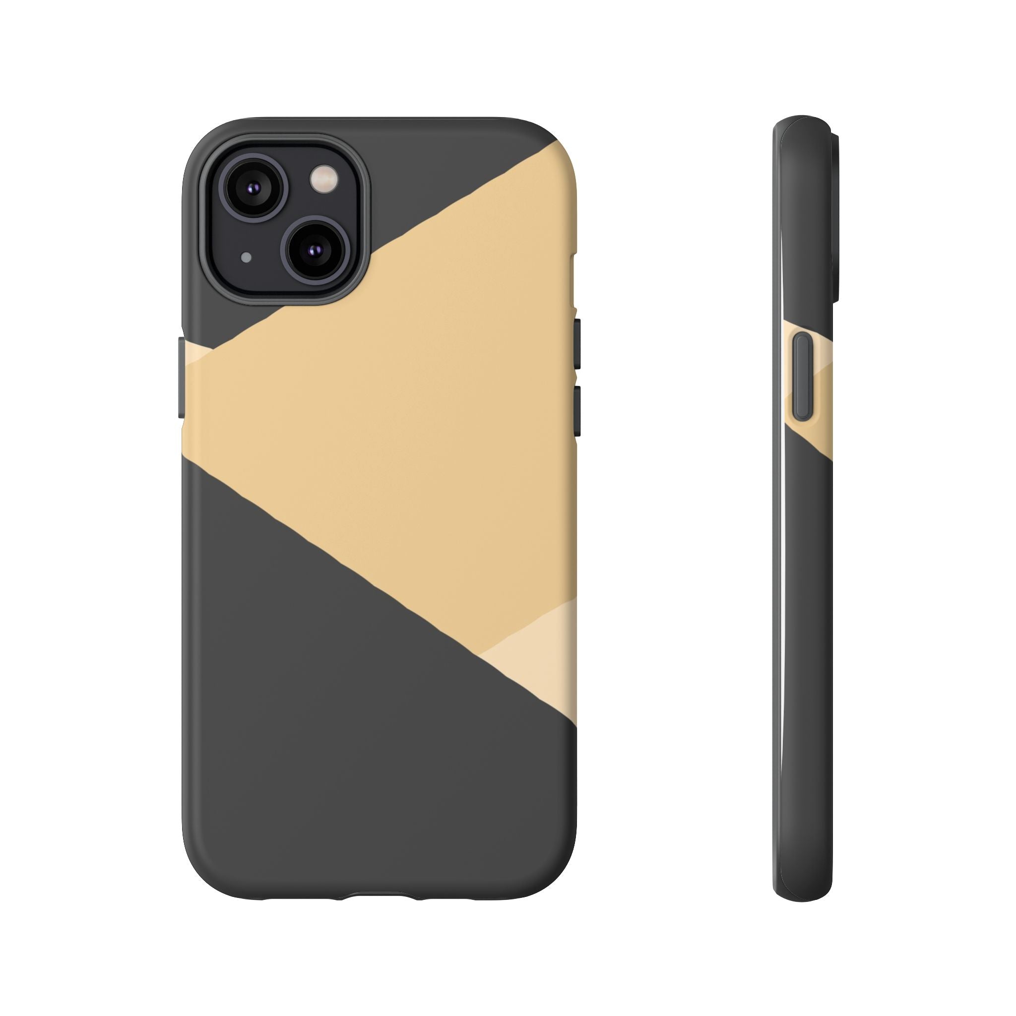 Geometric Beige Triangle Phone Case | Tough Protective Case