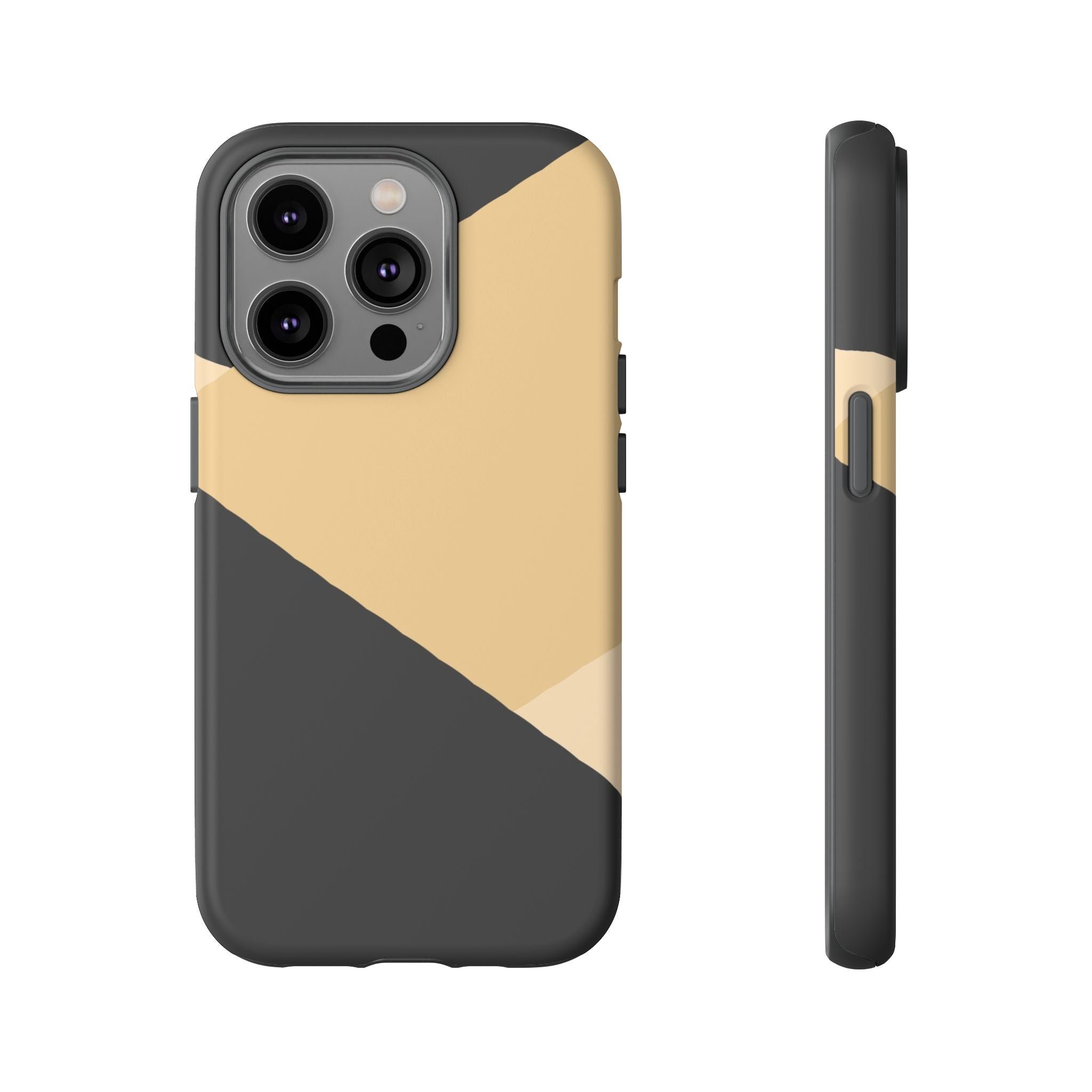 Geometric Beige Triangle Phone Case | Tough Protective Case