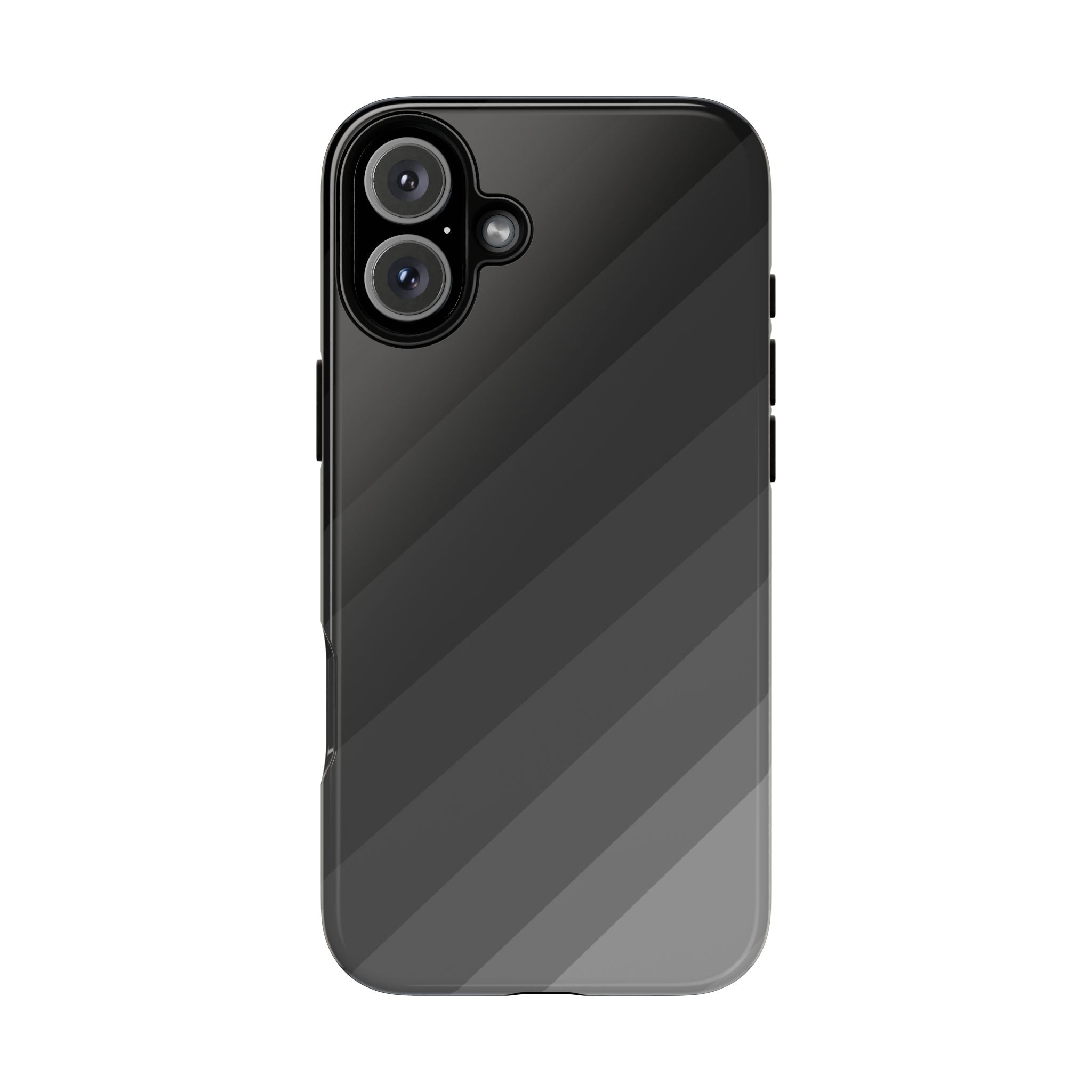 Monochrome Diagonal Stripes Phone Case
