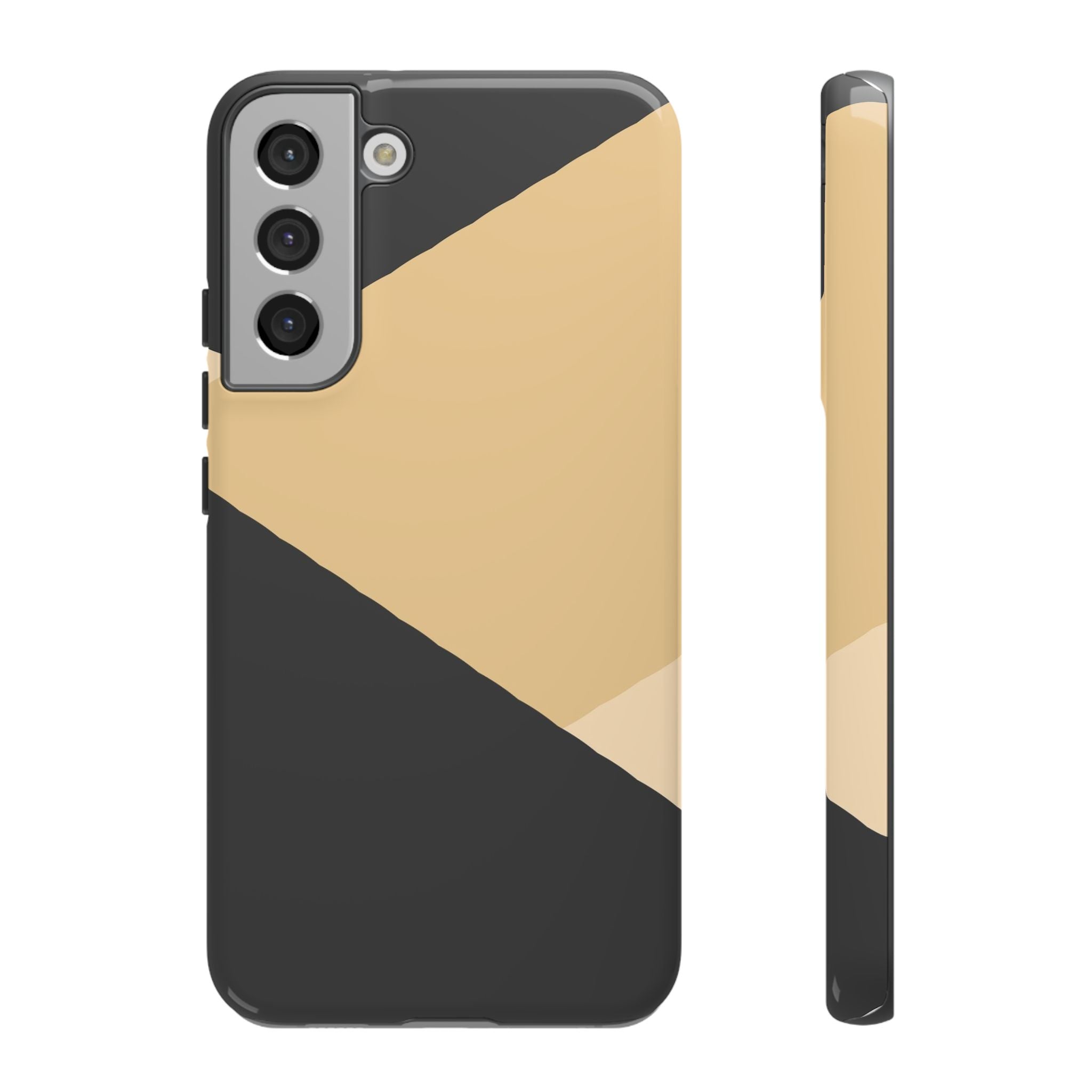 Geometric Beige Triangle Phone Case | Tough Protective Case