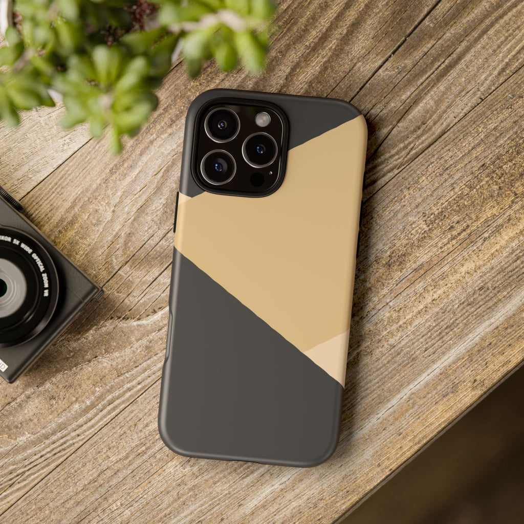 Geometric Beige Triangle Phone Case | Tough Protective Case