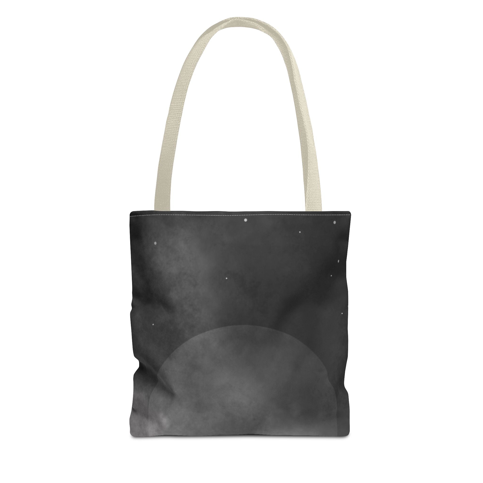 Monochrome Cloudscape Tote Bag | Black Gray Abstract Nebula