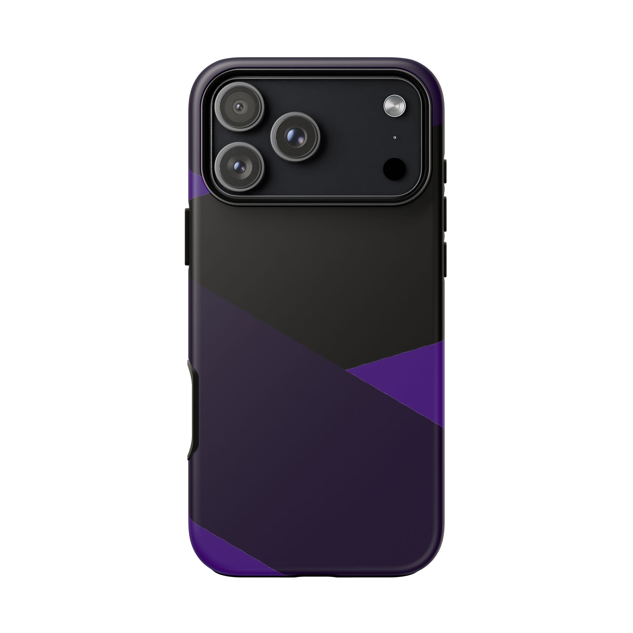 Purple Geometric Tough Phone Case — Slim Protective iPhone Cover
