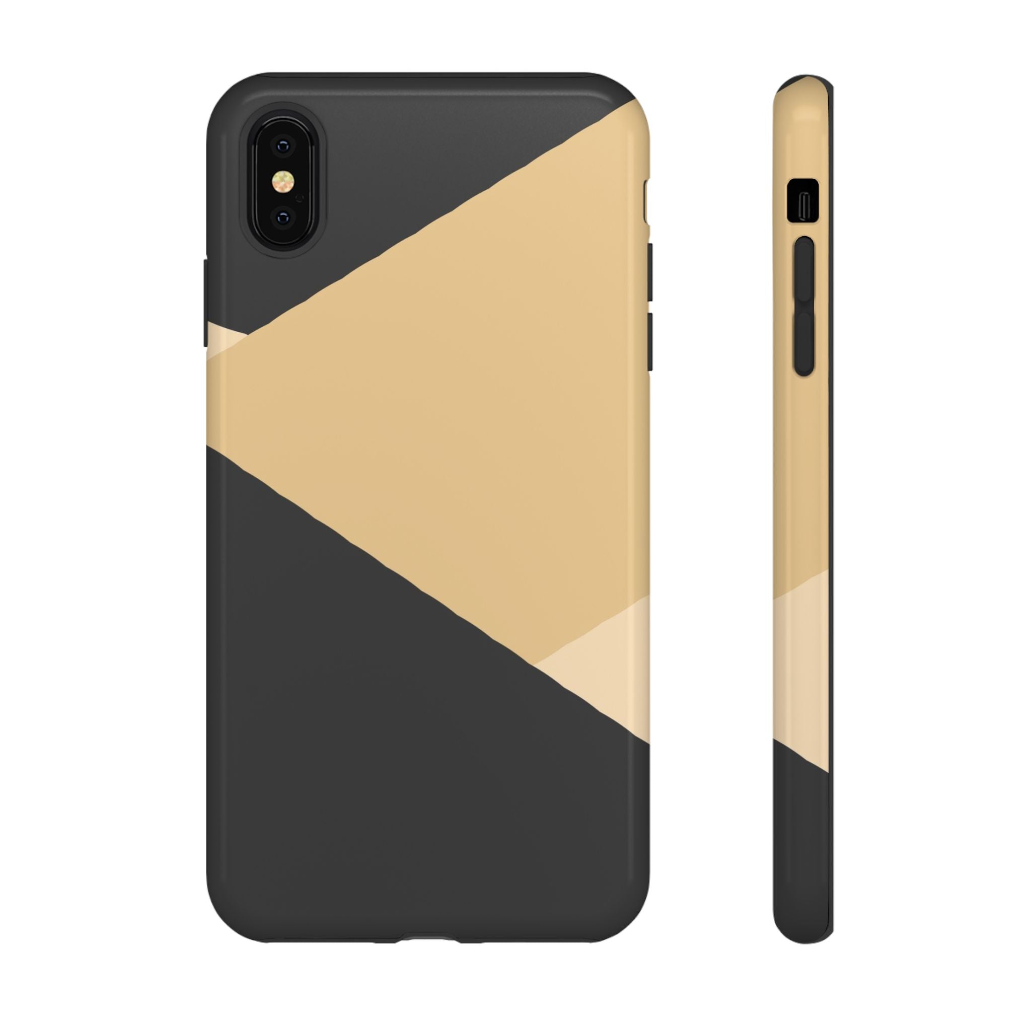 Geometric Beige Triangle Phone Case | Tough Protective Case