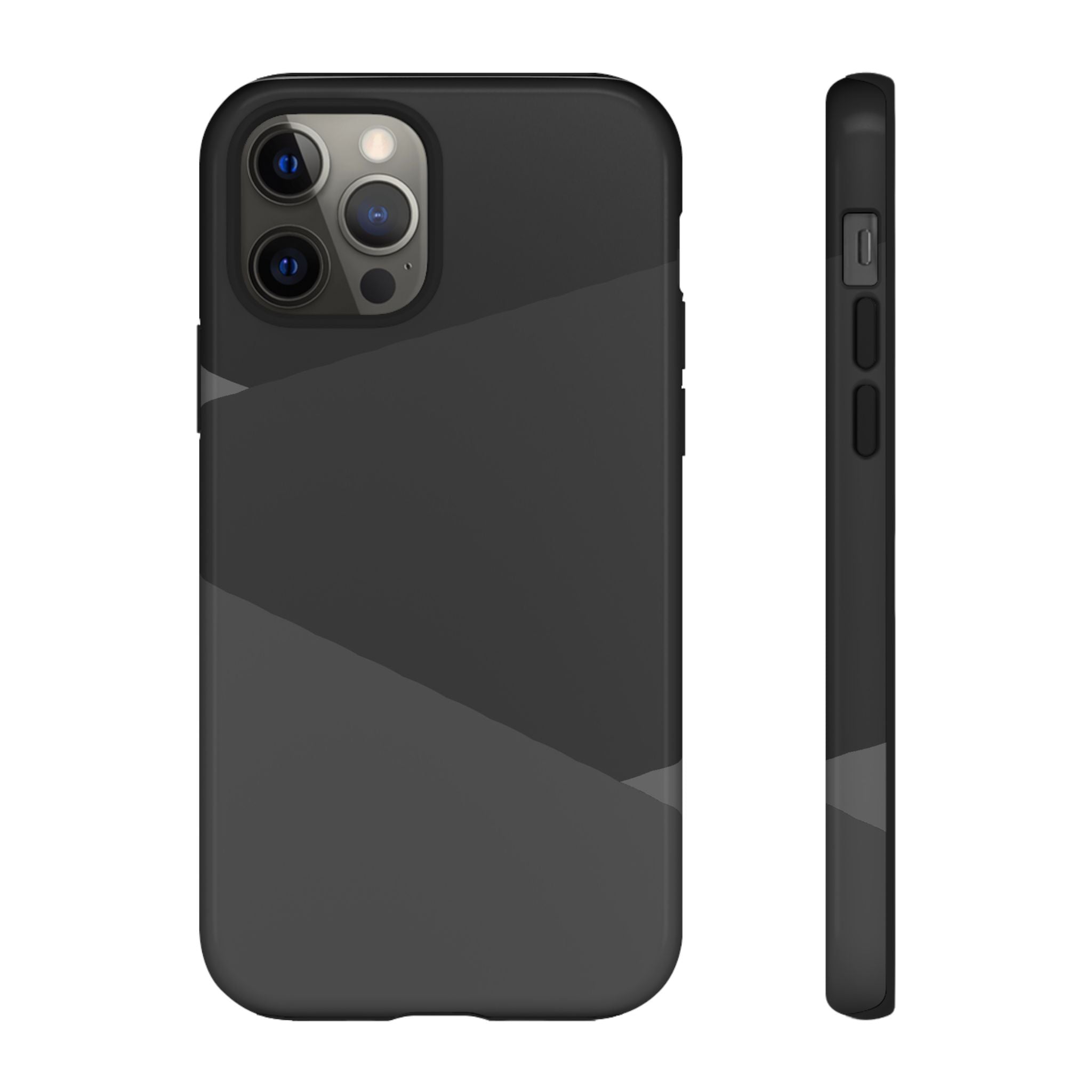 Geometric Black Diagonal Pattern Phone Case