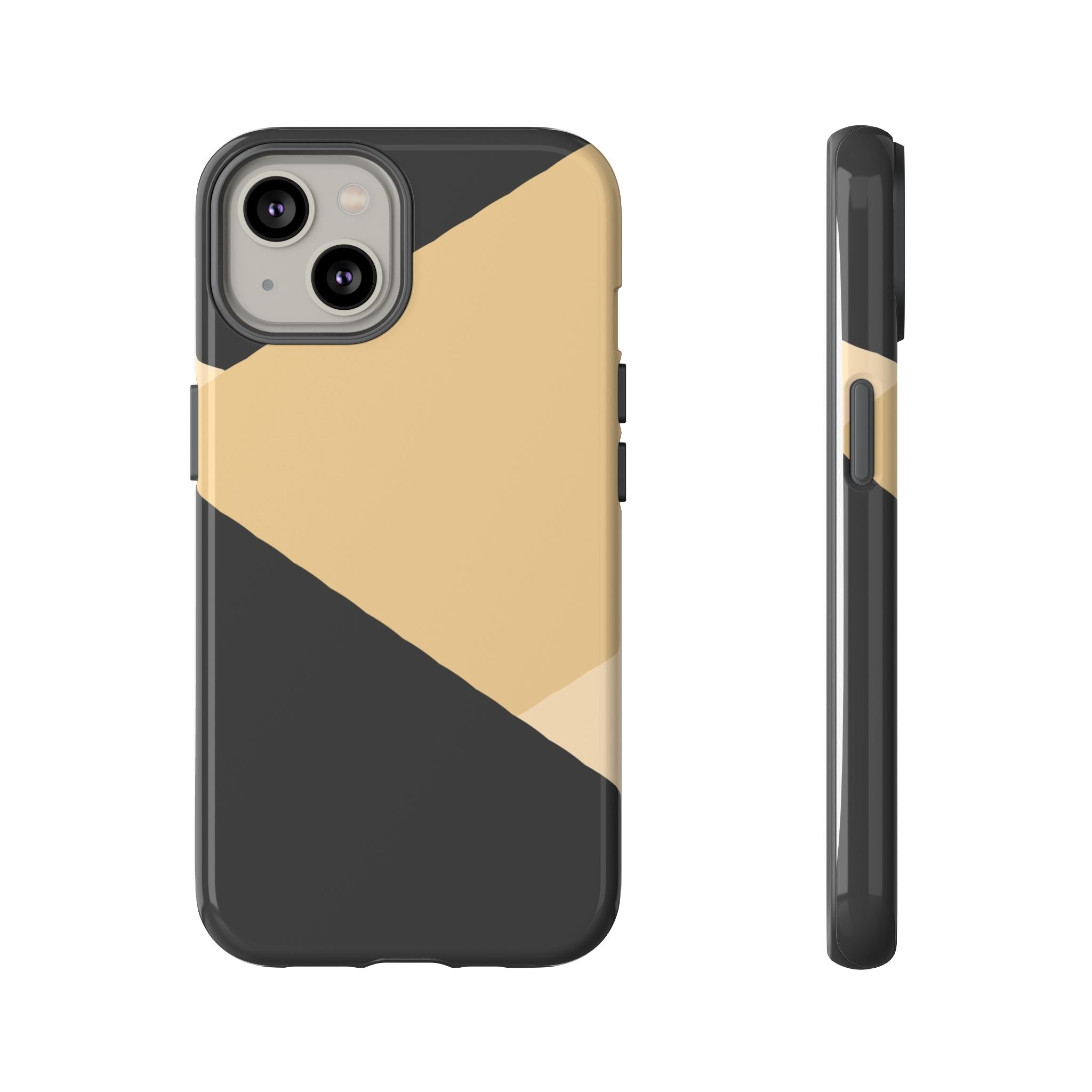 Geometric Beige Triangle Phone Case | Tough Protective Case