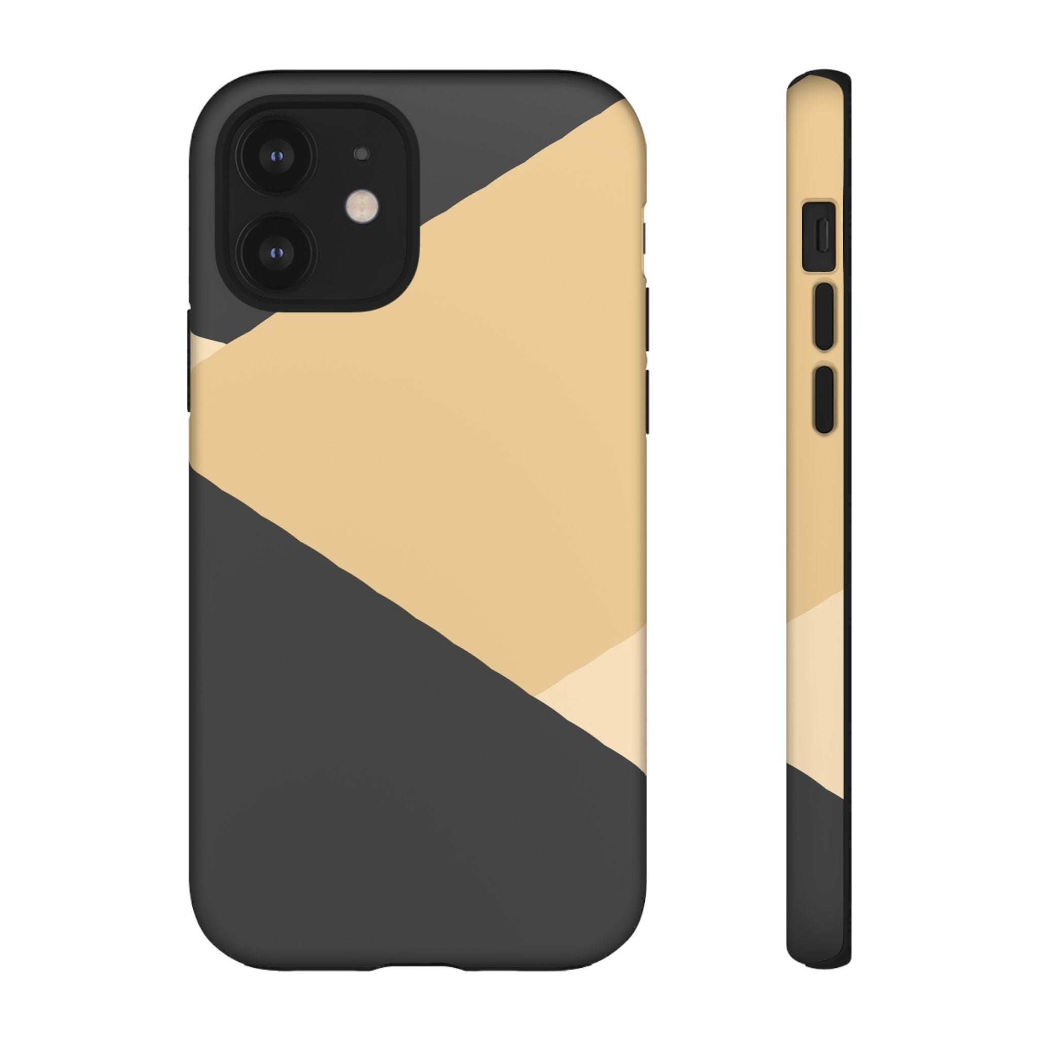 Geometric Beige Triangle Phone Case | Tough Protective Case