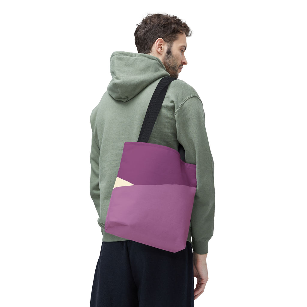Abstract Pink Colorblock Tote Bag