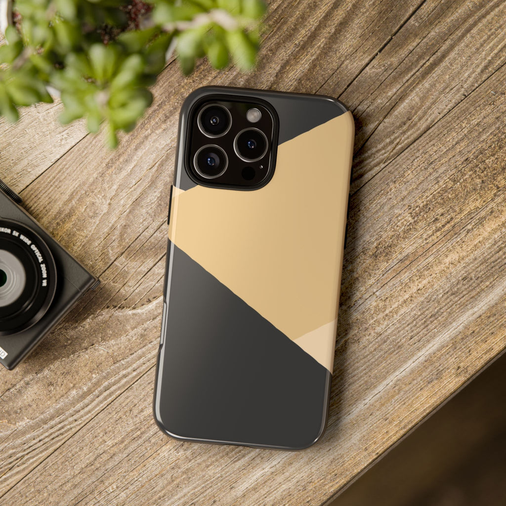 Geometric Beige Triangle Phone Case | Tough Protective Case