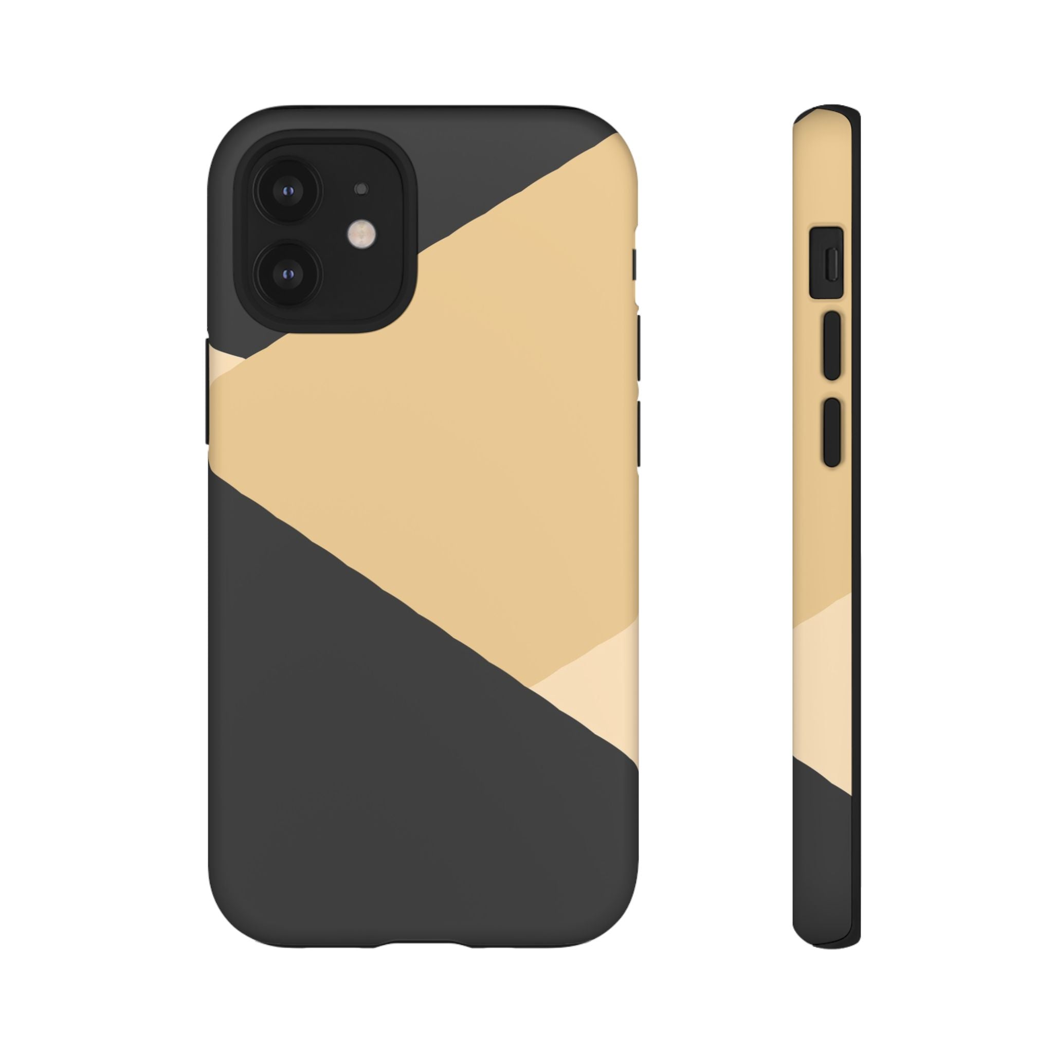 Geometric Beige Triangle Phone Case | Tough Protective Case