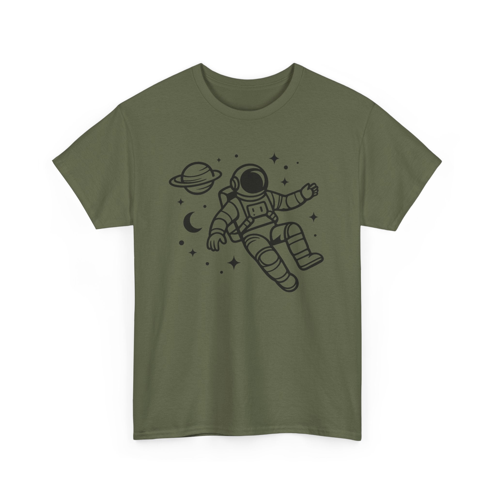 Astronaut Space Tee — Minimal Floating Astronaut Graphic T-Shirt