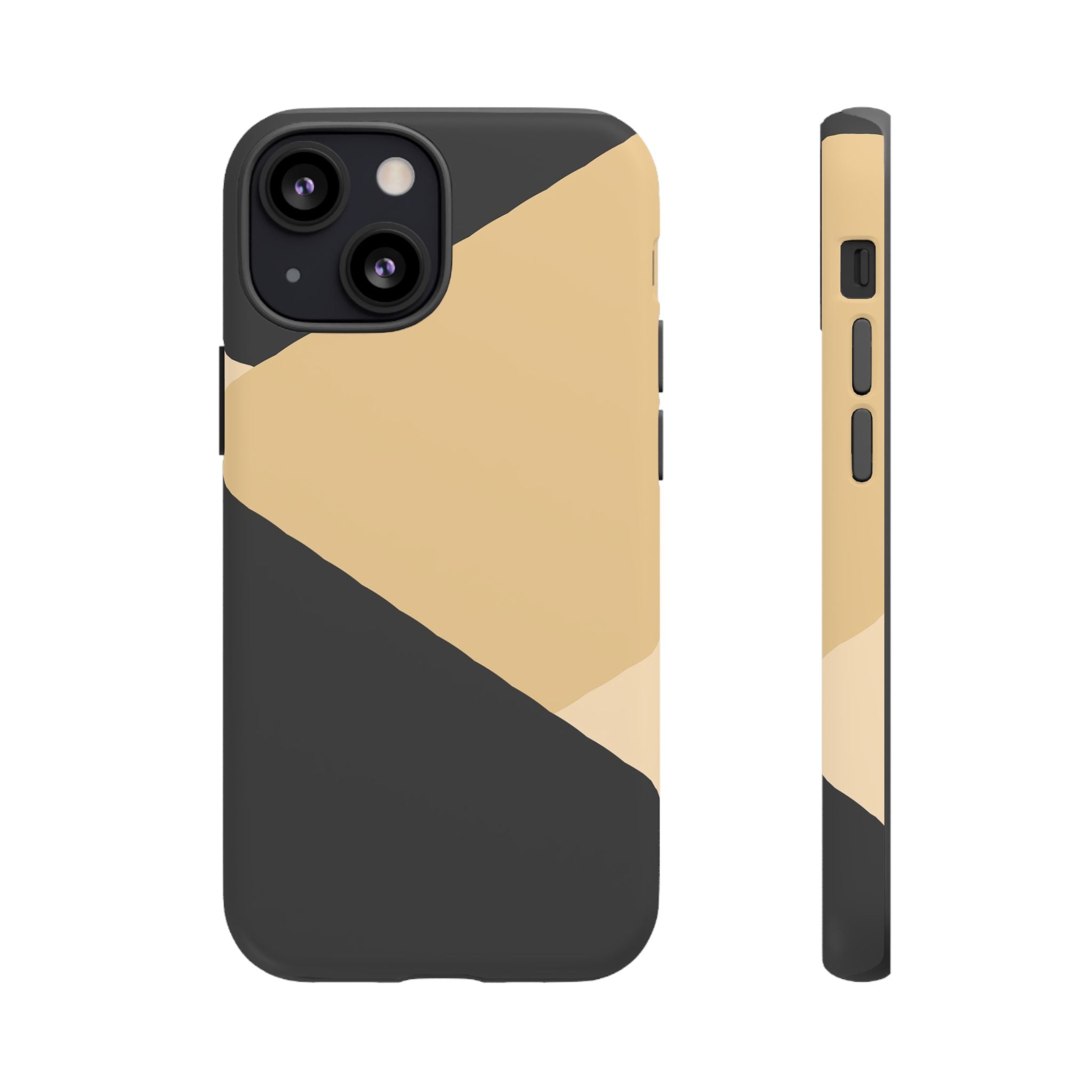 Geometric Beige Triangle Phone Case | Tough Protective Case