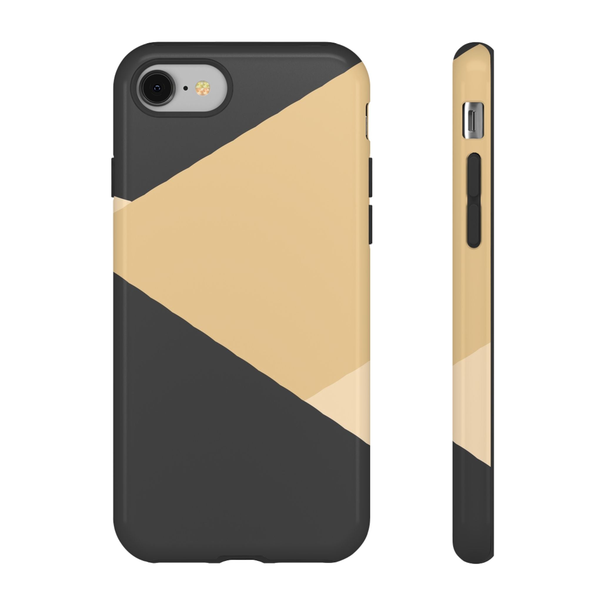 Geometric Beige Triangle Phone Case | Tough Protective Case