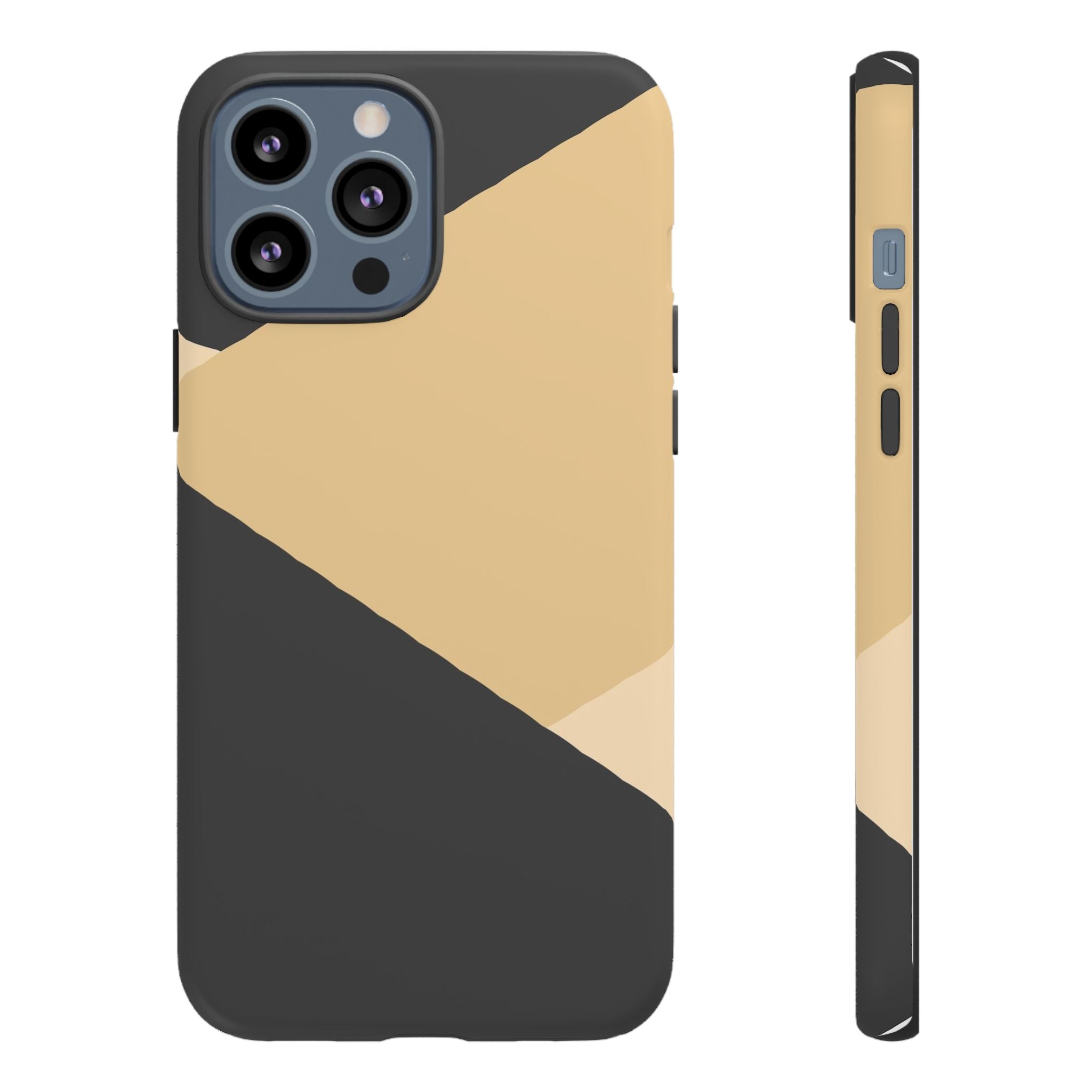 Geometric Beige Triangle Phone Case | Tough Protective Case