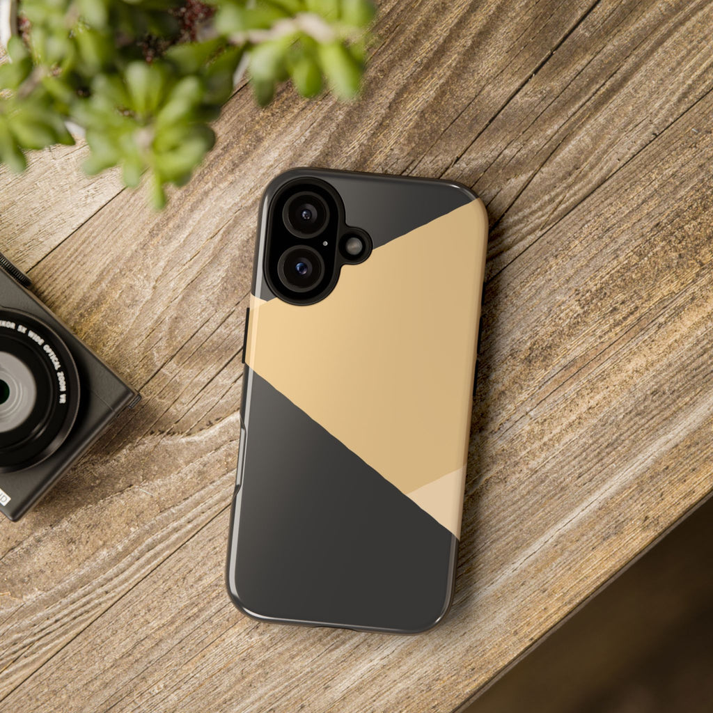Geometric Beige Triangle Phone Case | Tough Protective Case