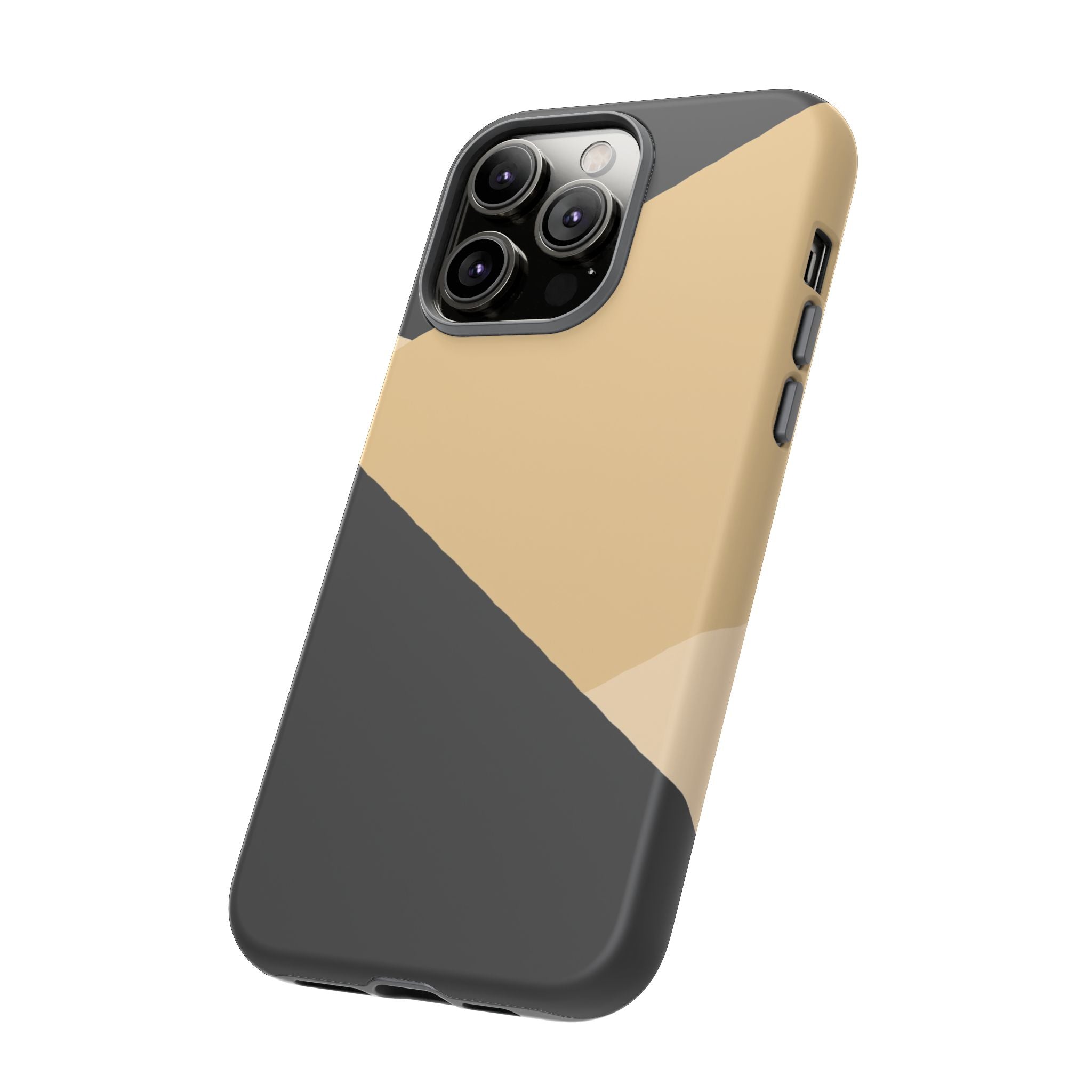 Geometric Beige Triangle Phone Case | Tough Protective Case