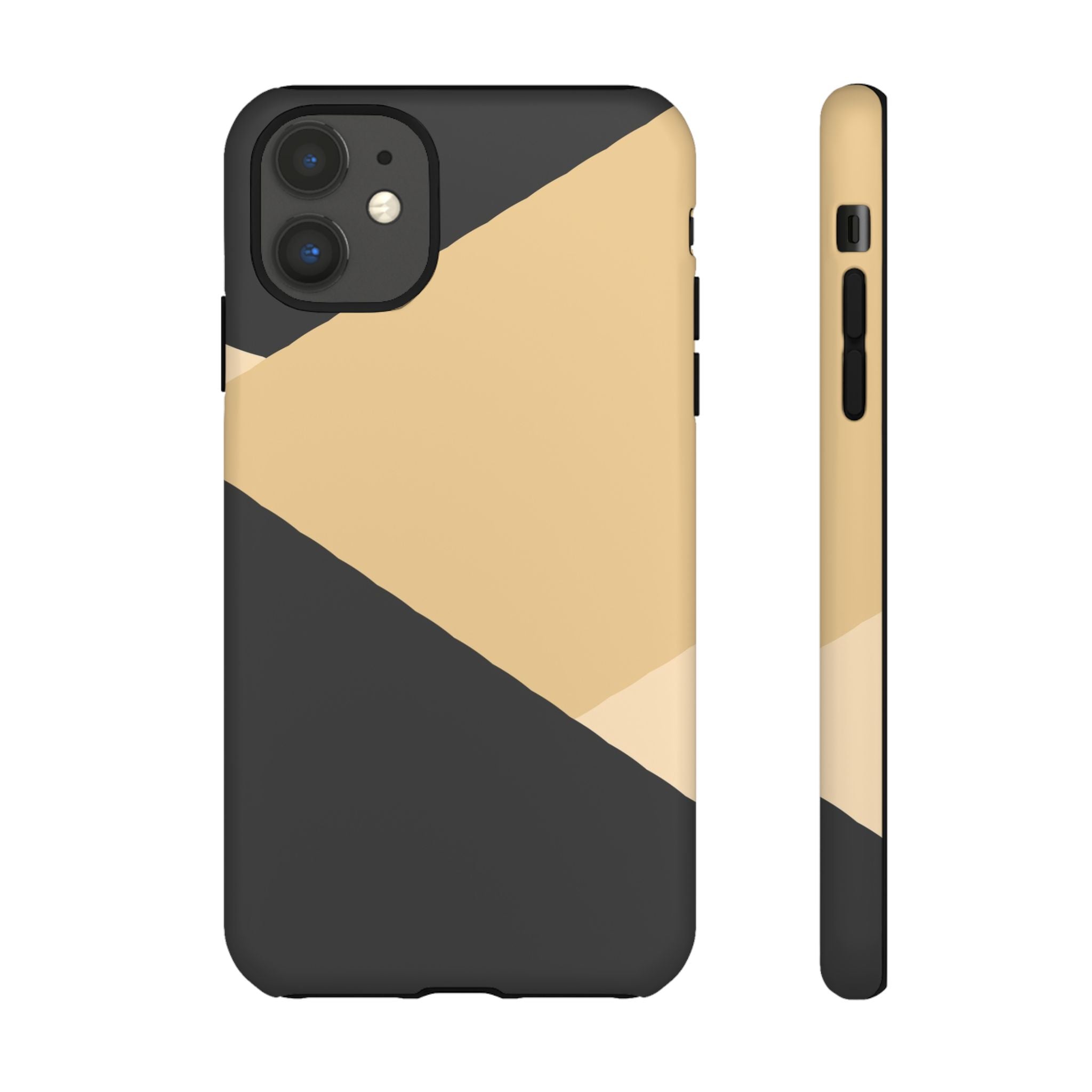 Geometric Beige Triangle Phone Case | Tough Protective Case