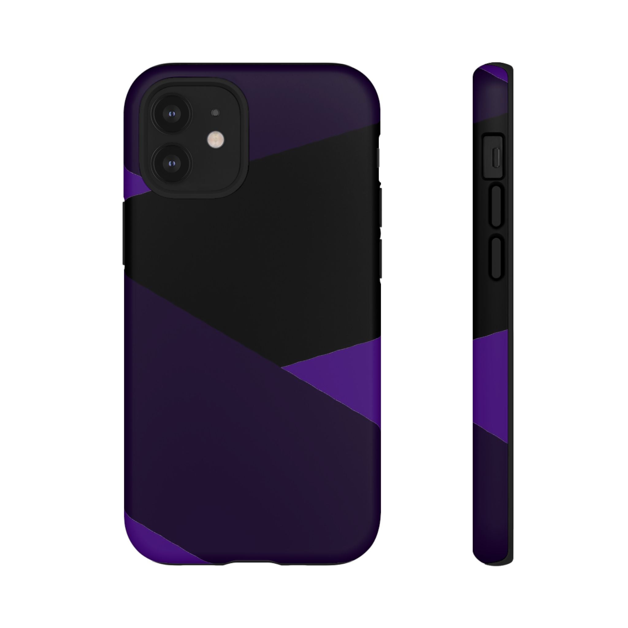 Purple Geometric Tough Phone Case — Slim Protective iPhone Cover
