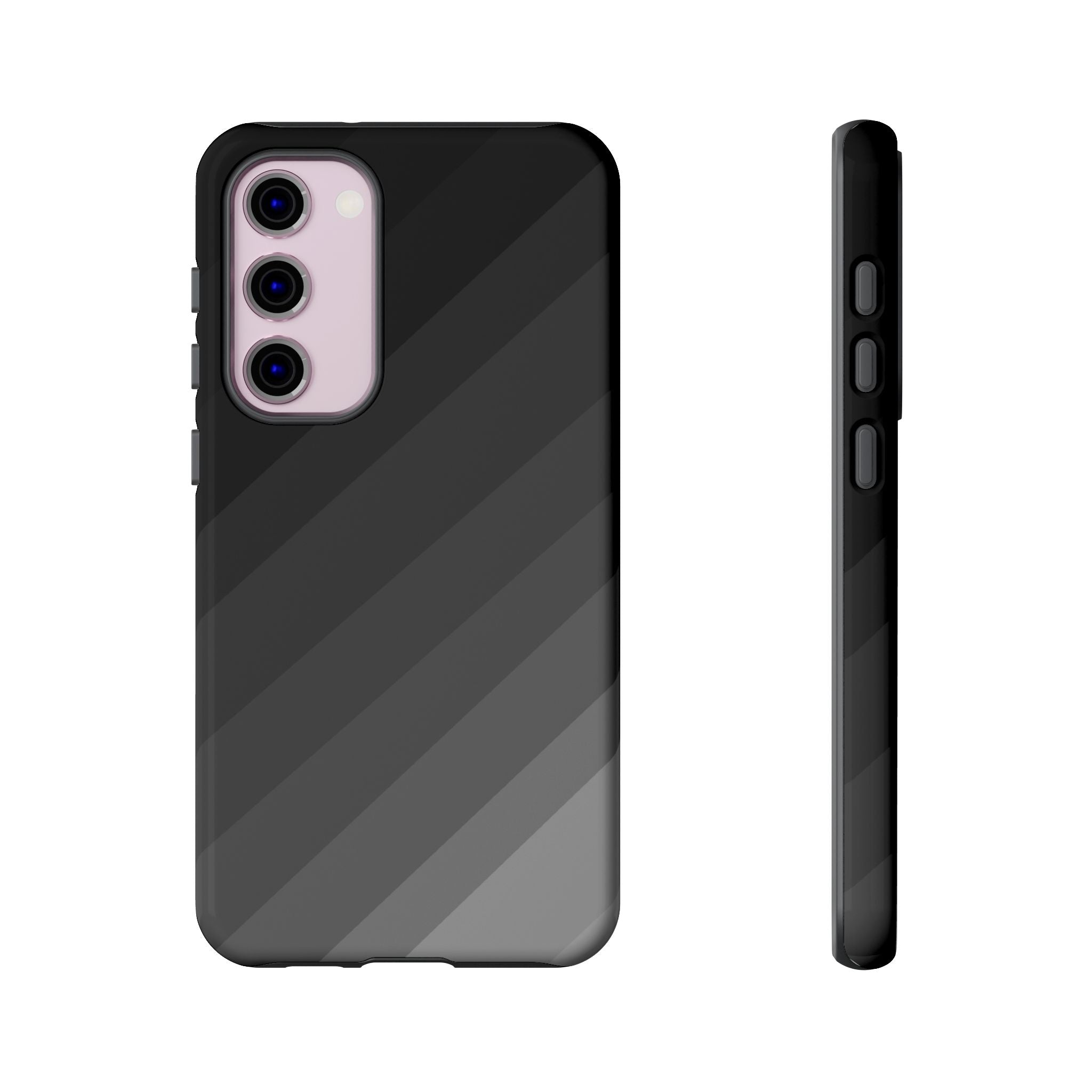 Monochrome Diagonal Stripes Phone Case