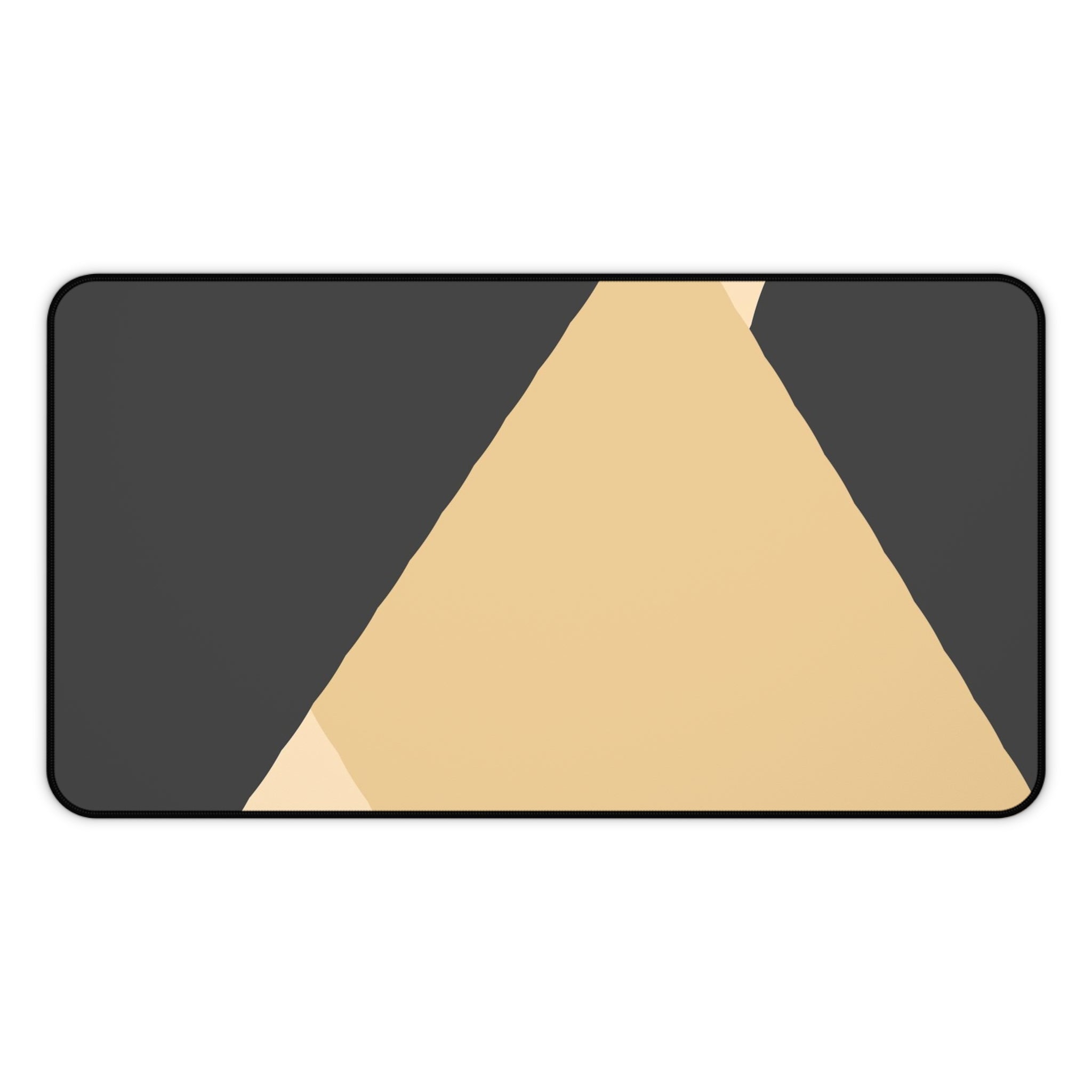 Minimal Geometric Triangle Desk Mat | Neutral Modern Mousepad
