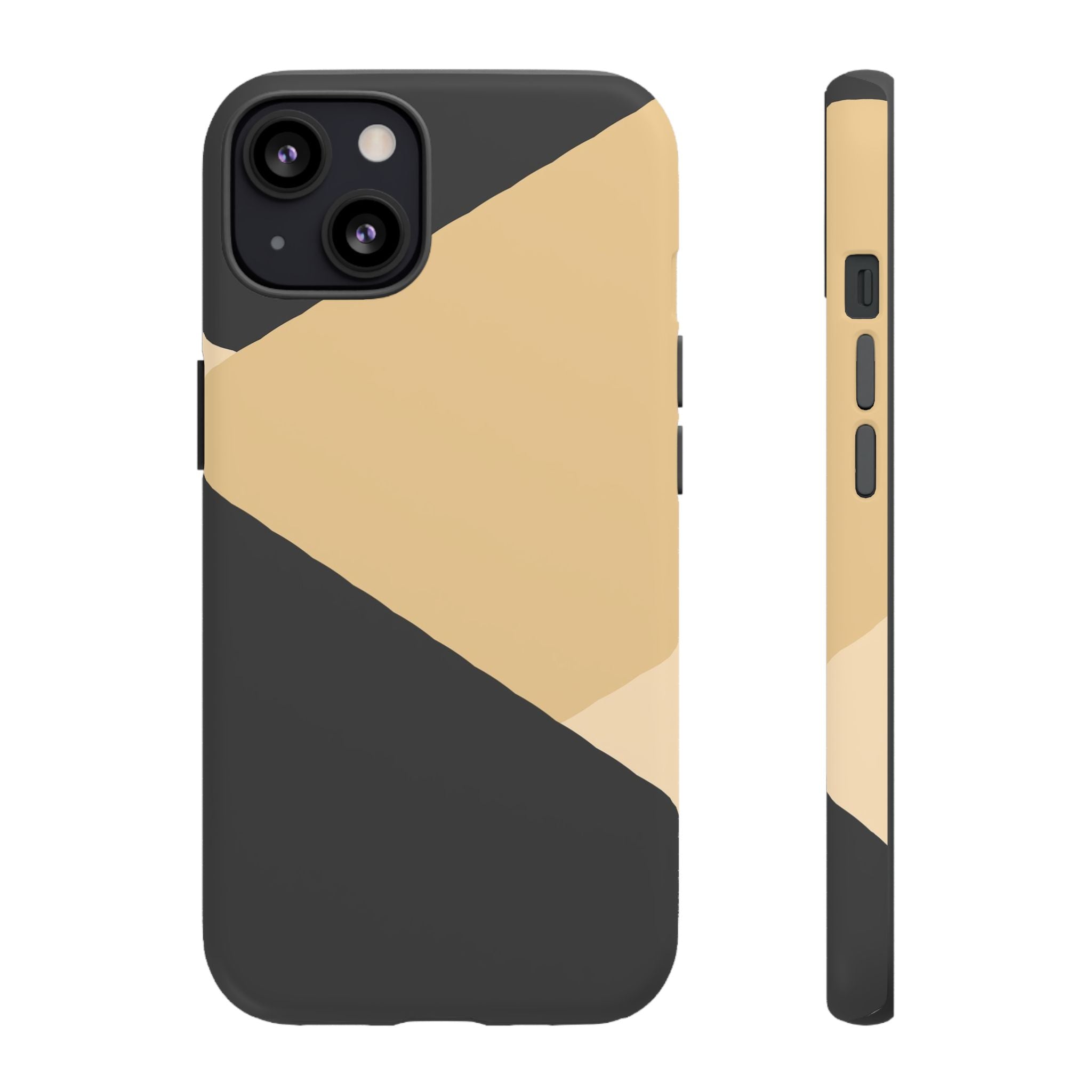 Geometric Beige Triangle Phone Case | Tough Protective Case