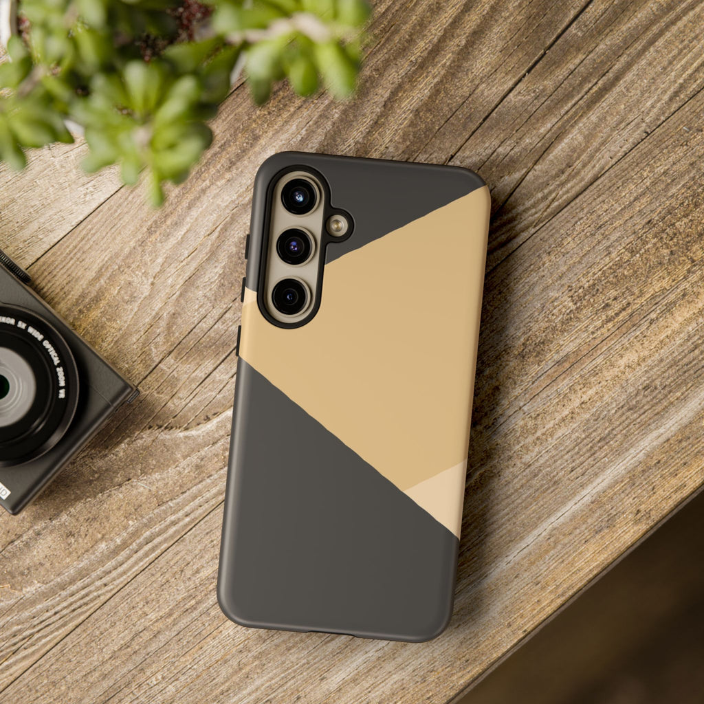 Geometric Beige Triangle Phone Case | Tough Protective Case