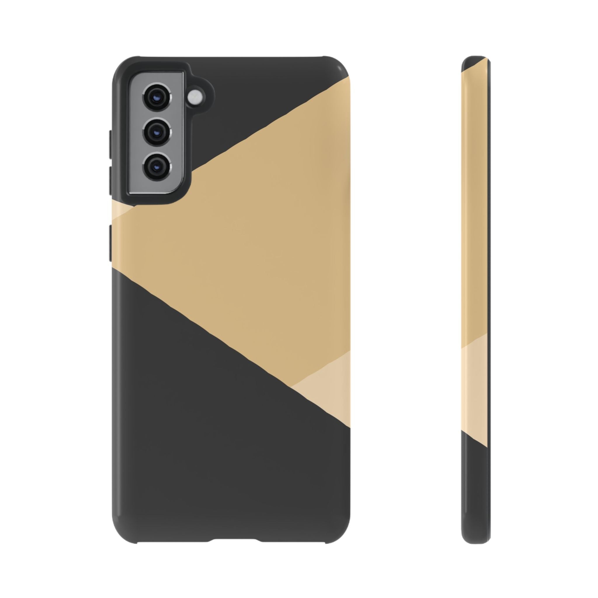 Geometric Beige Triangle Phone Case | Tough Protective Case