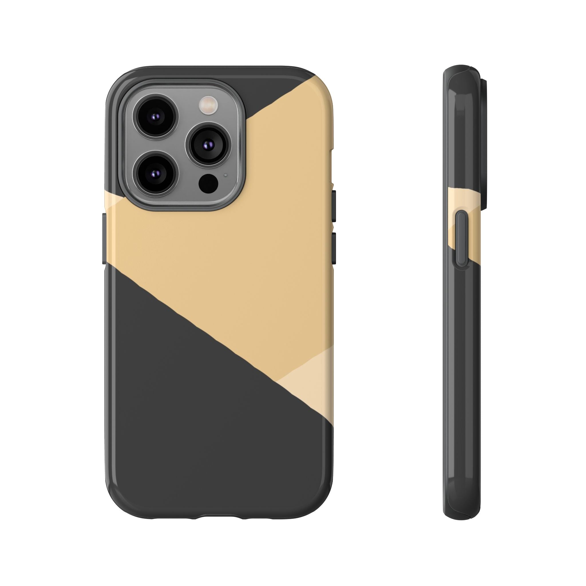 Geometric Beige Triangle Phone Case | Tough Protective Case