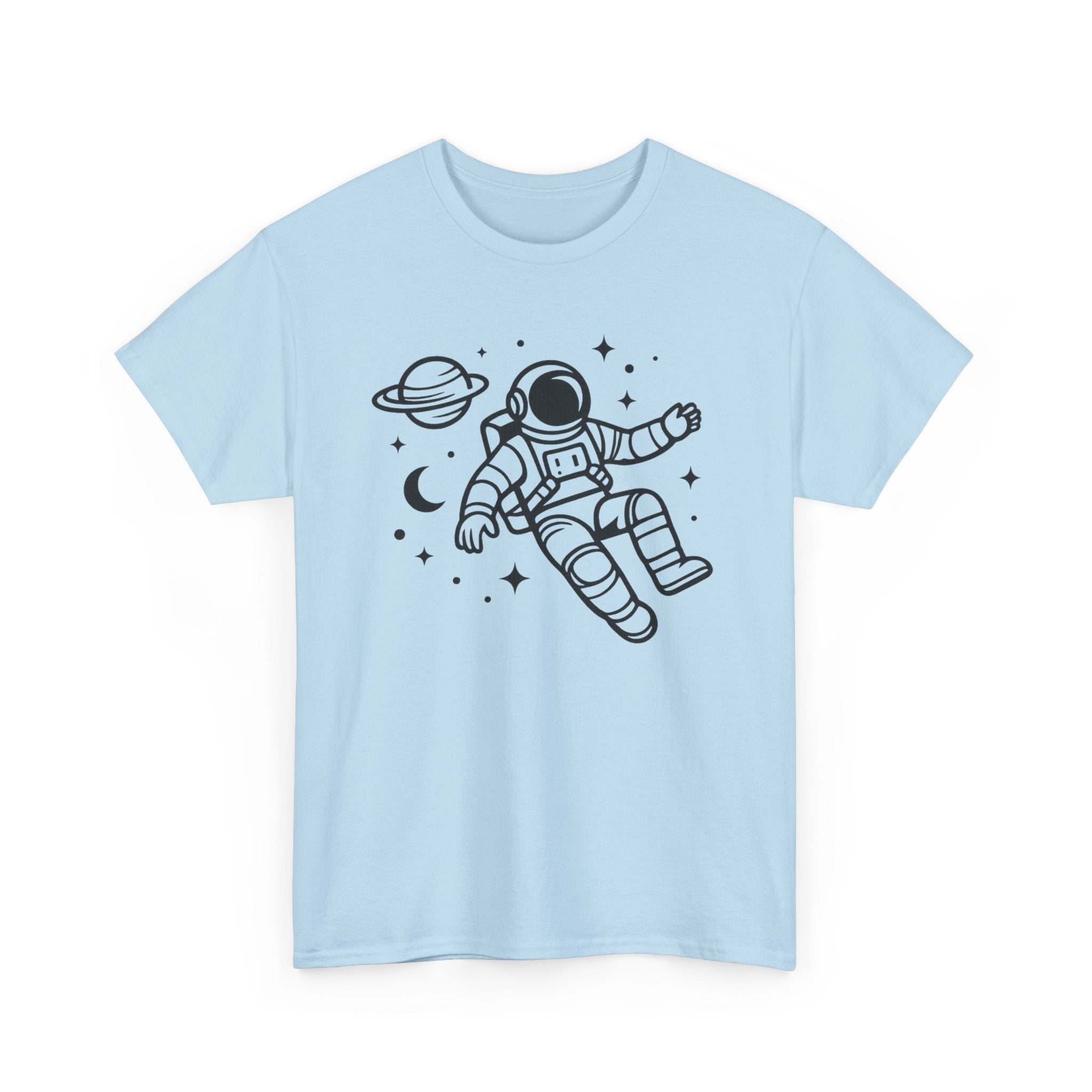 Astronaut Space Tee — Minimal Floating Astronaut Graphic T-Shirt