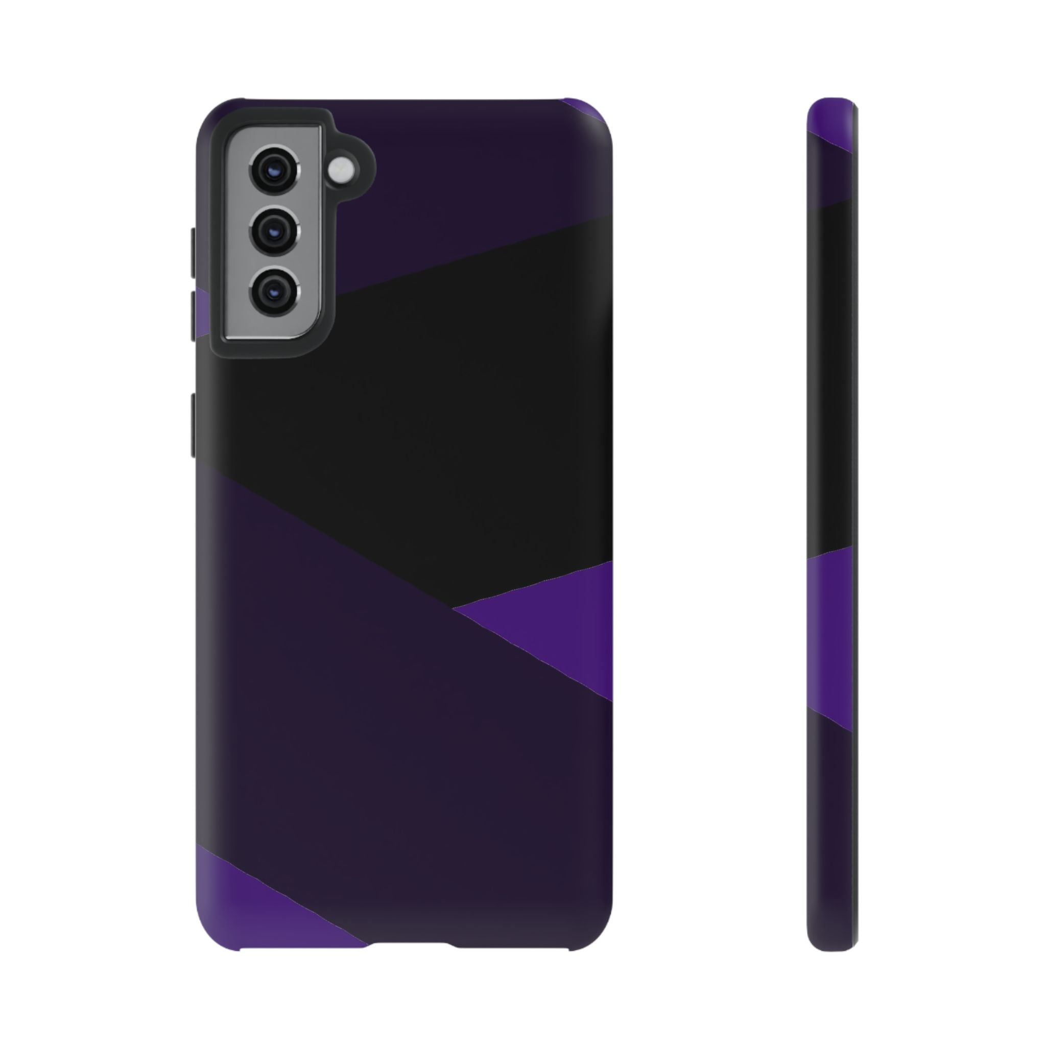 Purple Geometric Tough Phone Case — Slim Protective iPhone Cover