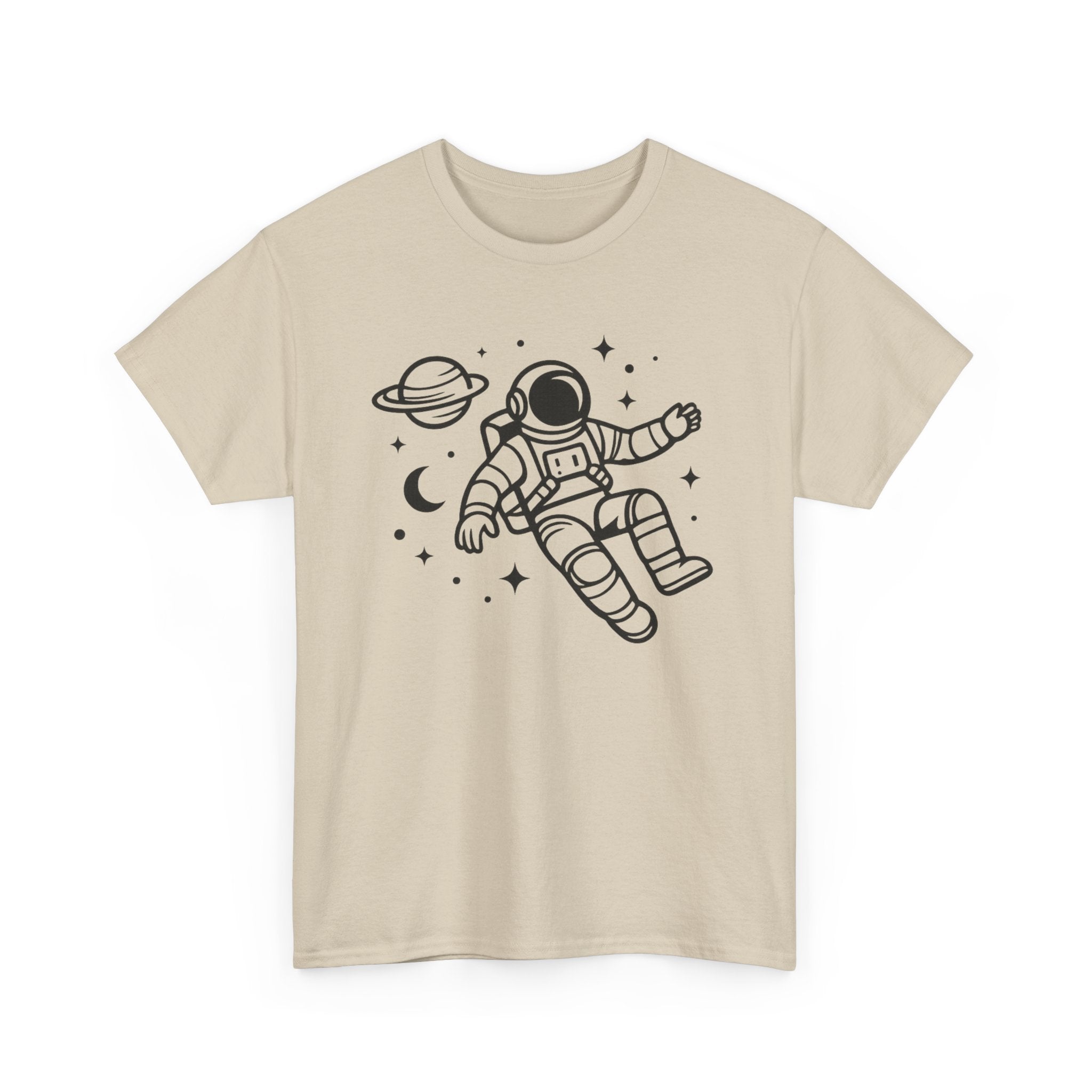 Astronaut Space Tee — Minimal Floating Astronaut Graphic T-Shirt