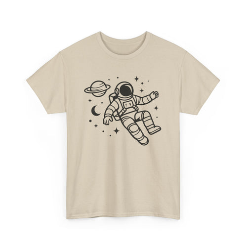 Astronaut Space Tee — Minimal Floating Astronaut Graphic T-Shirt