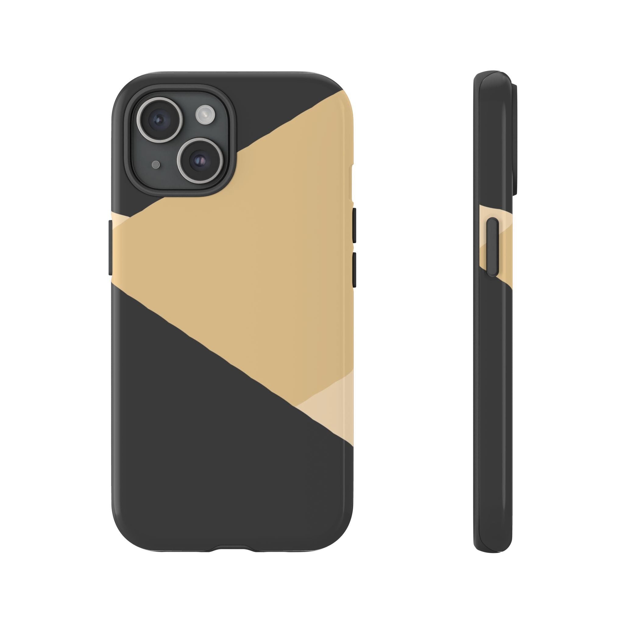 Geometric Beige Triangle Phone Case | Tough Protective Case