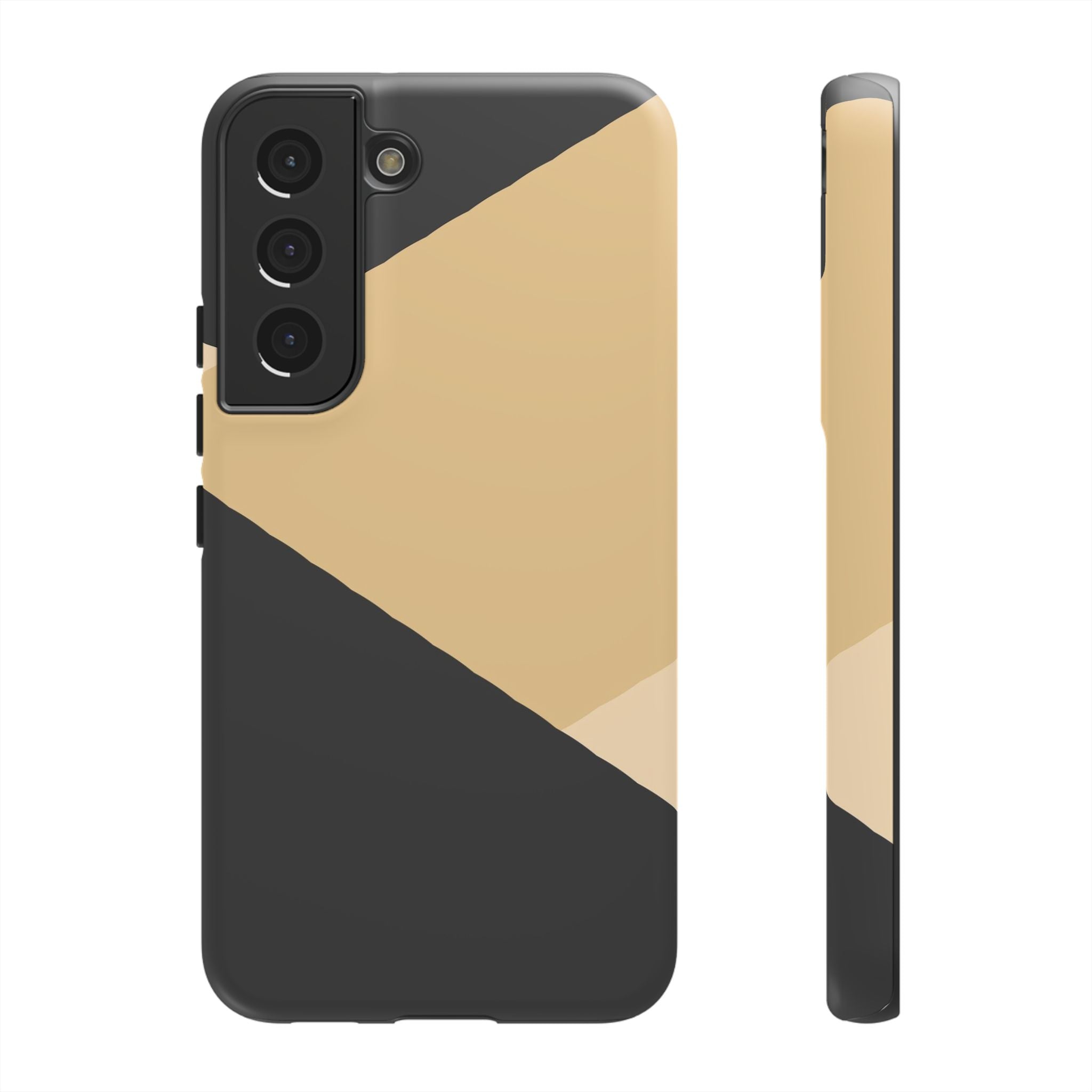 Geometric Beige Triangle Phone Case | Tough Protective Case