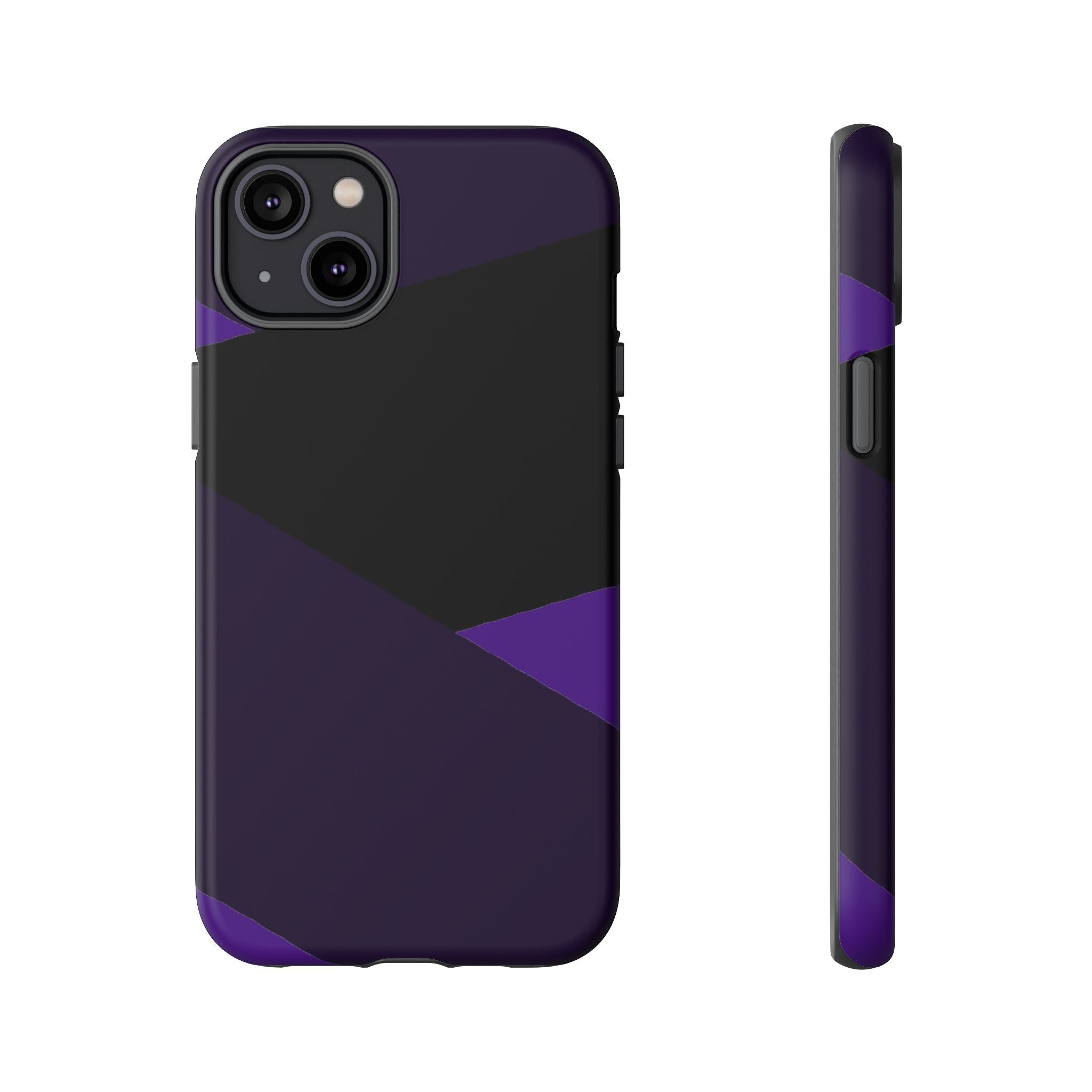 Purple Geometric Tough Phone Case — Slim Protective iPhone Cover