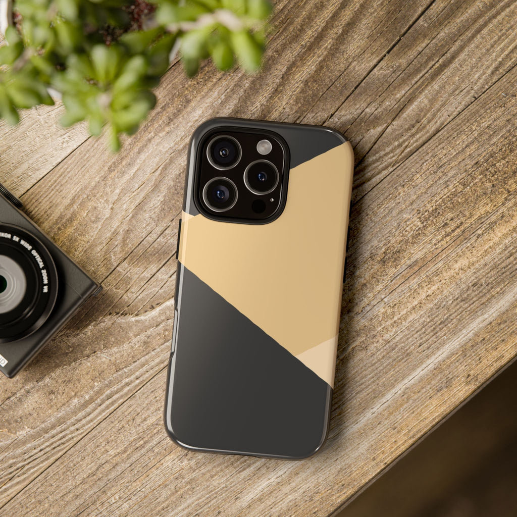Geometric Beige Triangle Phone Case | Tough Protective Case